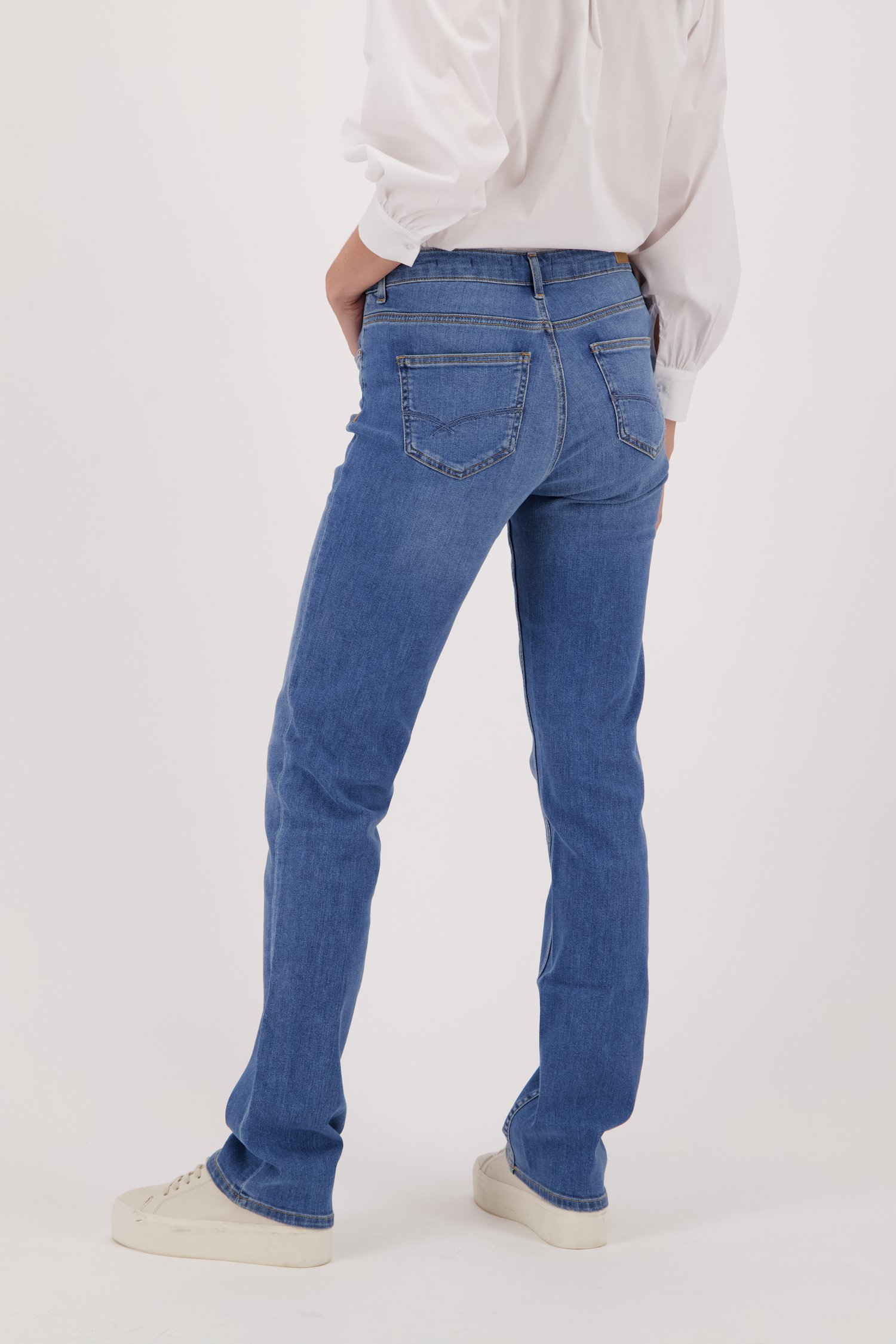 Lichtblauwe jeans - Tammy - straight fit - L34 van Liberty Island Denim voor Dames