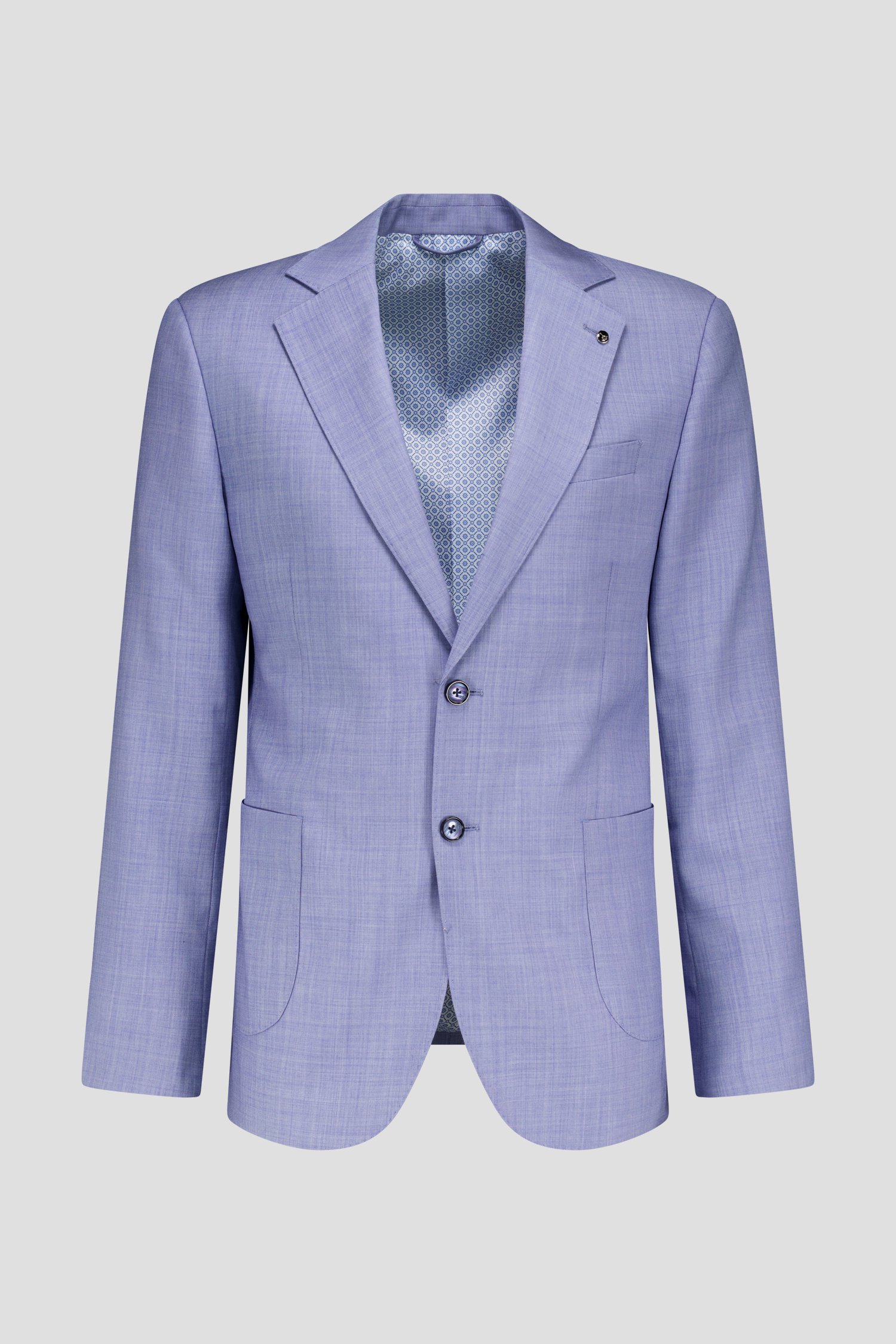 Lichtblauwe kostuumvest – Slim fit  van Dansaert Black voor Heren