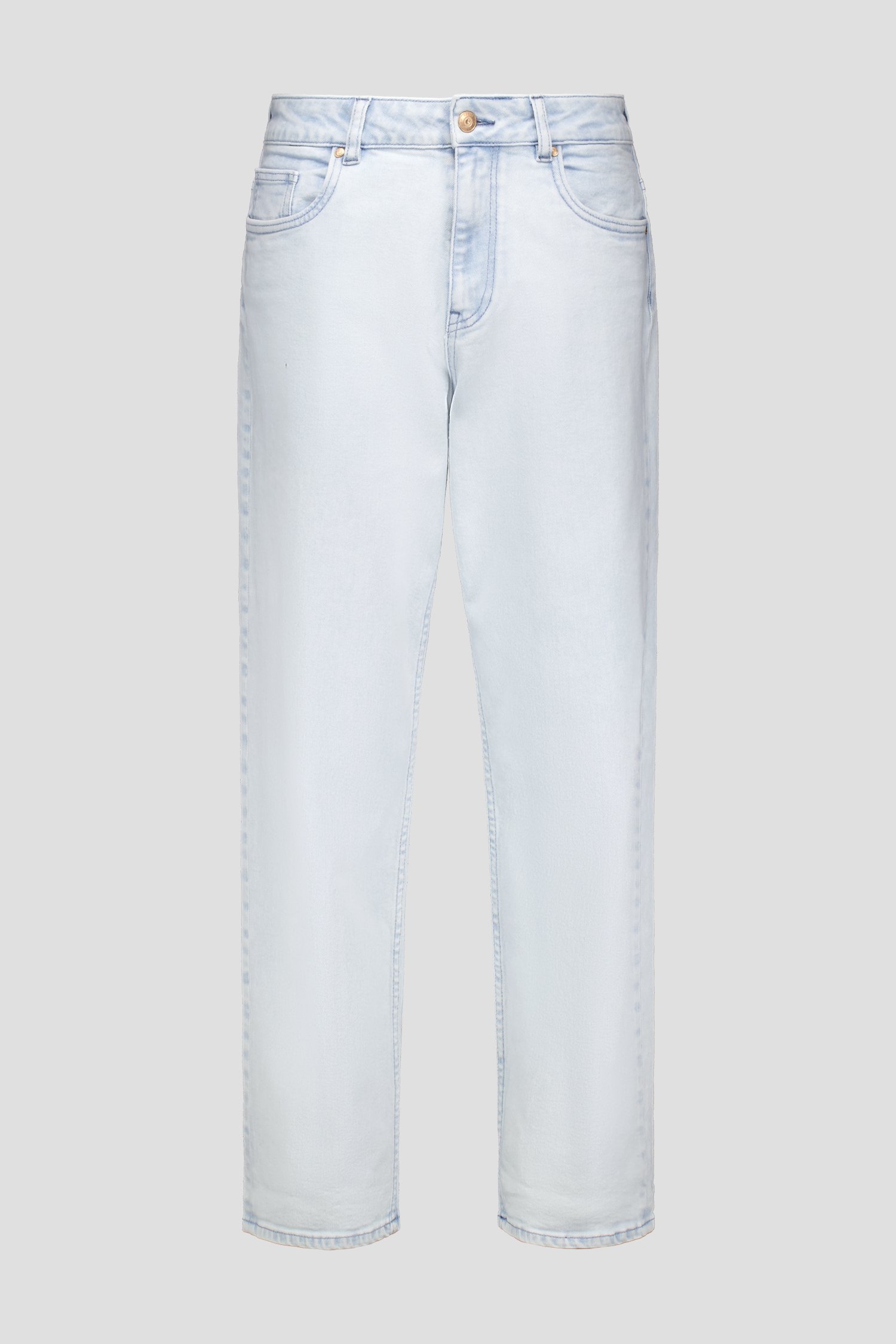 Lichtblauwe tapered jeans met bleached look van Louise voor Dames