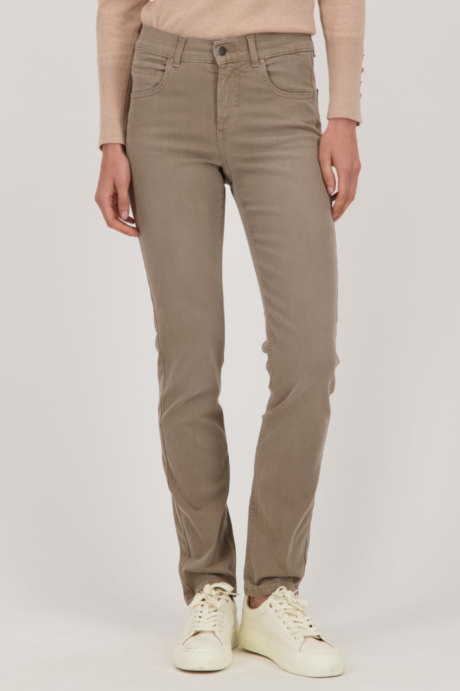 Voorkant van Lichtbruine jeans - Slim fit  door Angels voor Dames
