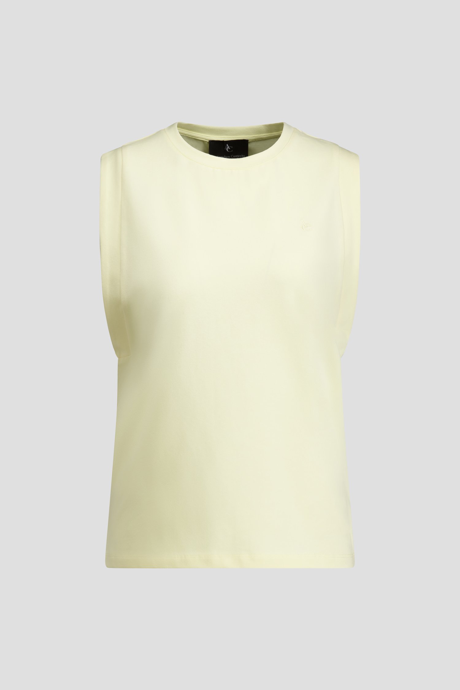 Productfoto 1 van Lichtgeel T-shirt zonder mouwen door AC by Annelien Coorevits voor Dames