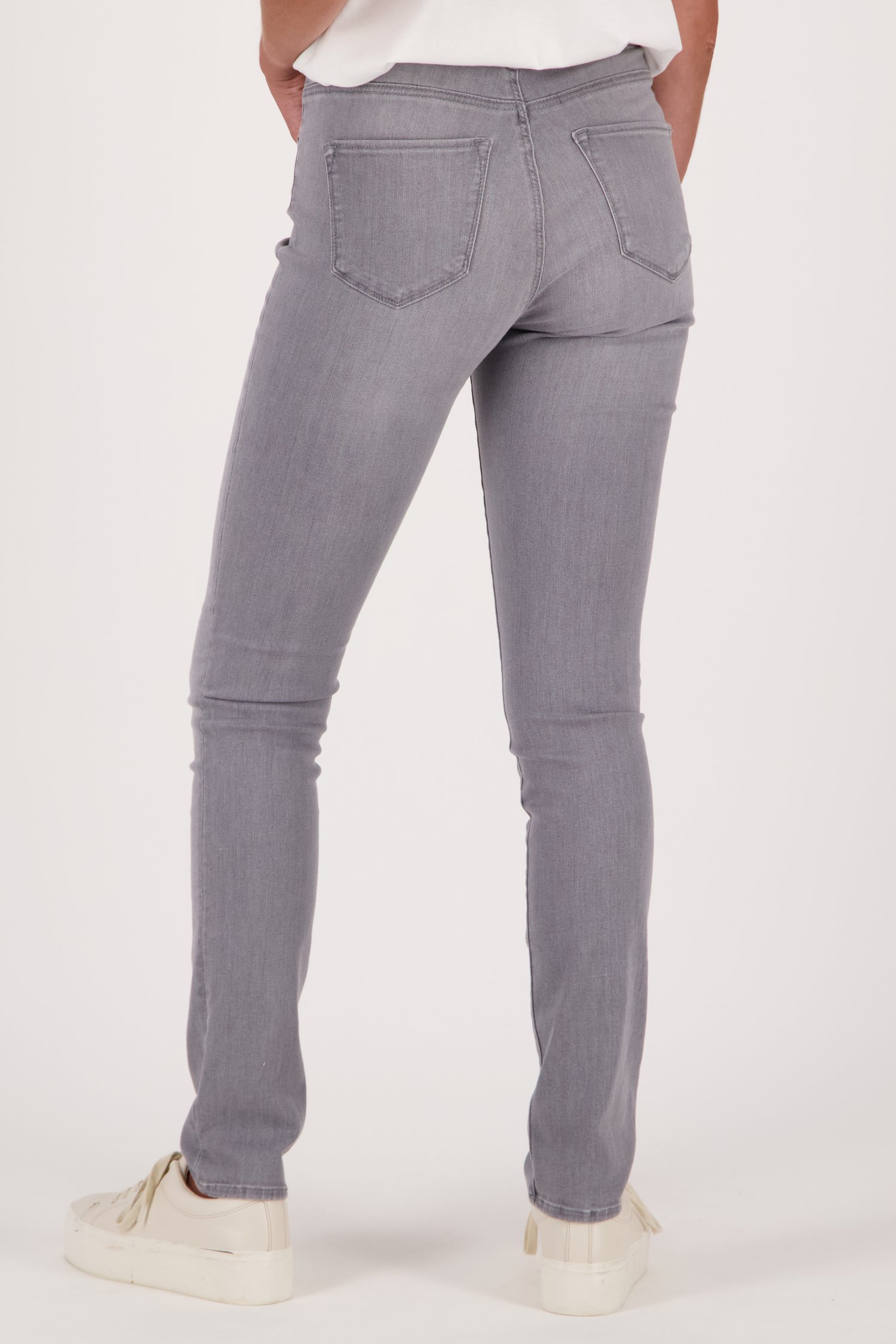 Lichtgrijze jeans - Lily - Slim fit - L32 van Liberty Island Denim voor Dames