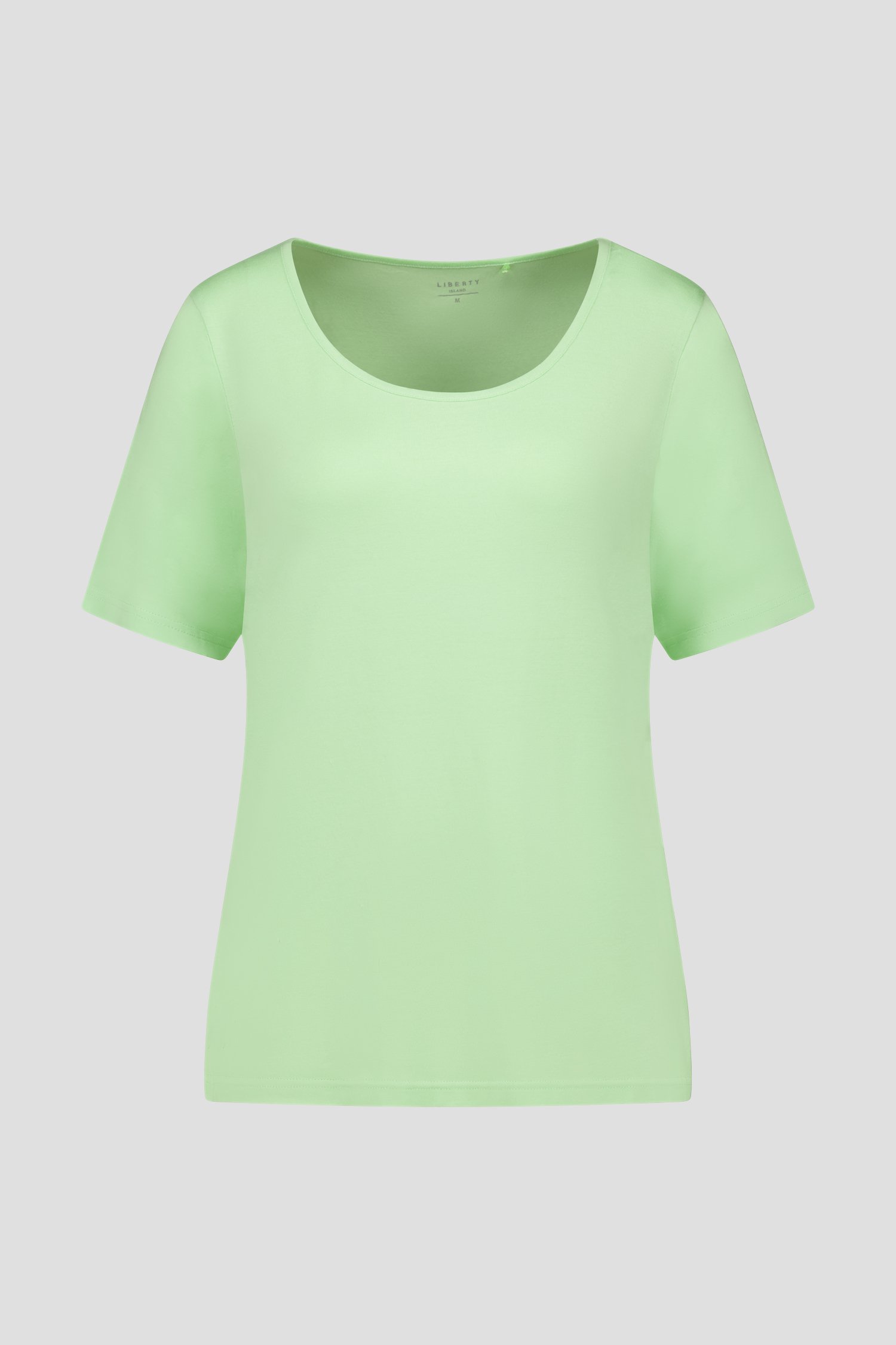 Lichtgroen T-shirt met korte mouwen van Liberty Island voor Dames