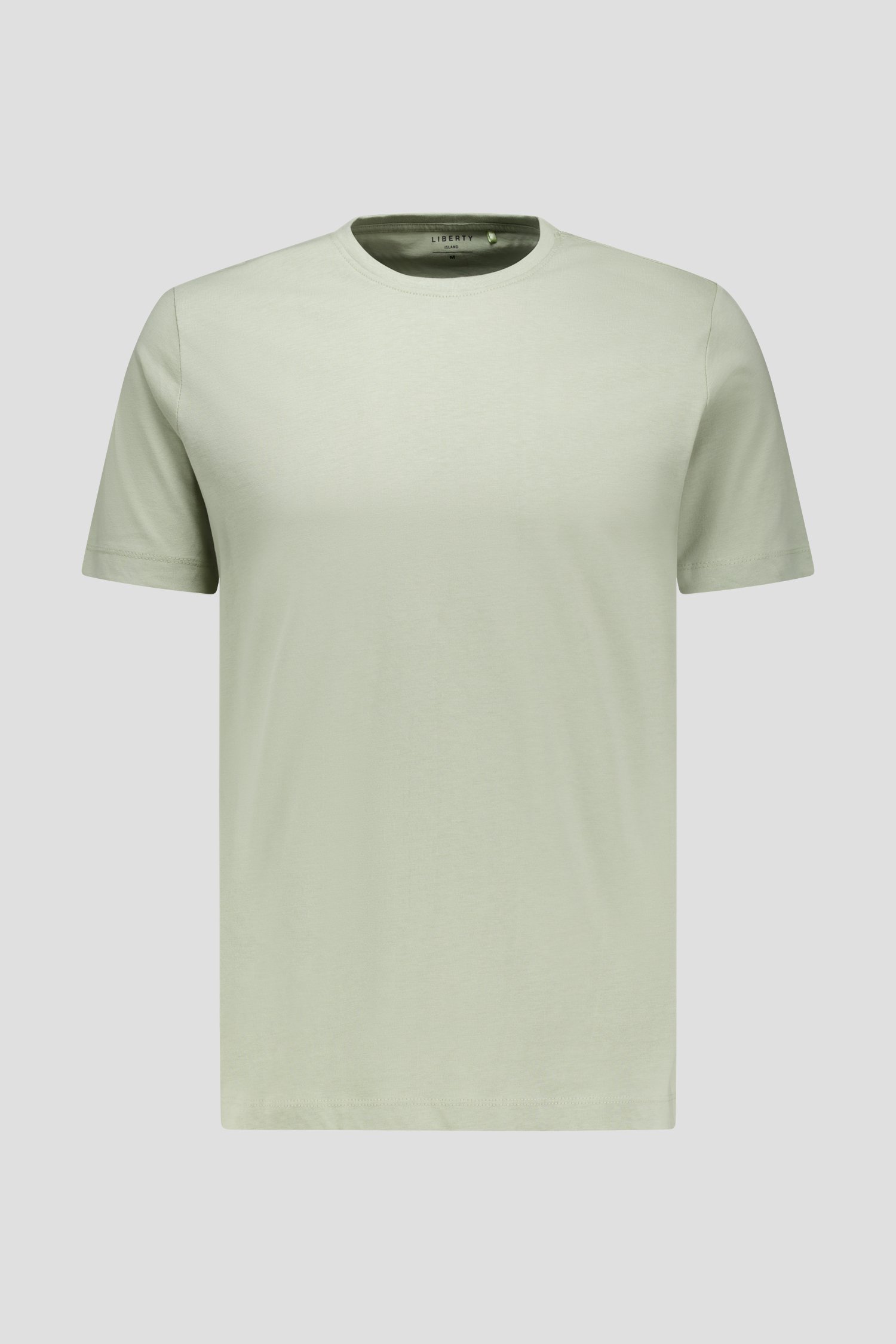 Productfoto 1 van Lichtgroen T-shirt met ronde hals door Liberty Island voor Heren