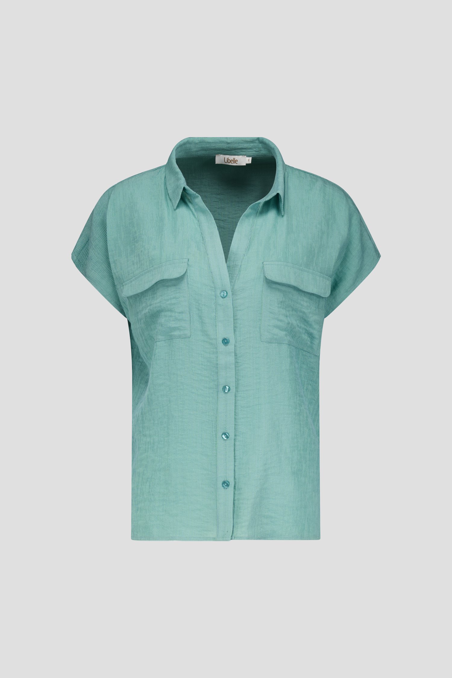 Lichtgroene blouse met korte mouwen van Libelle voor Dames