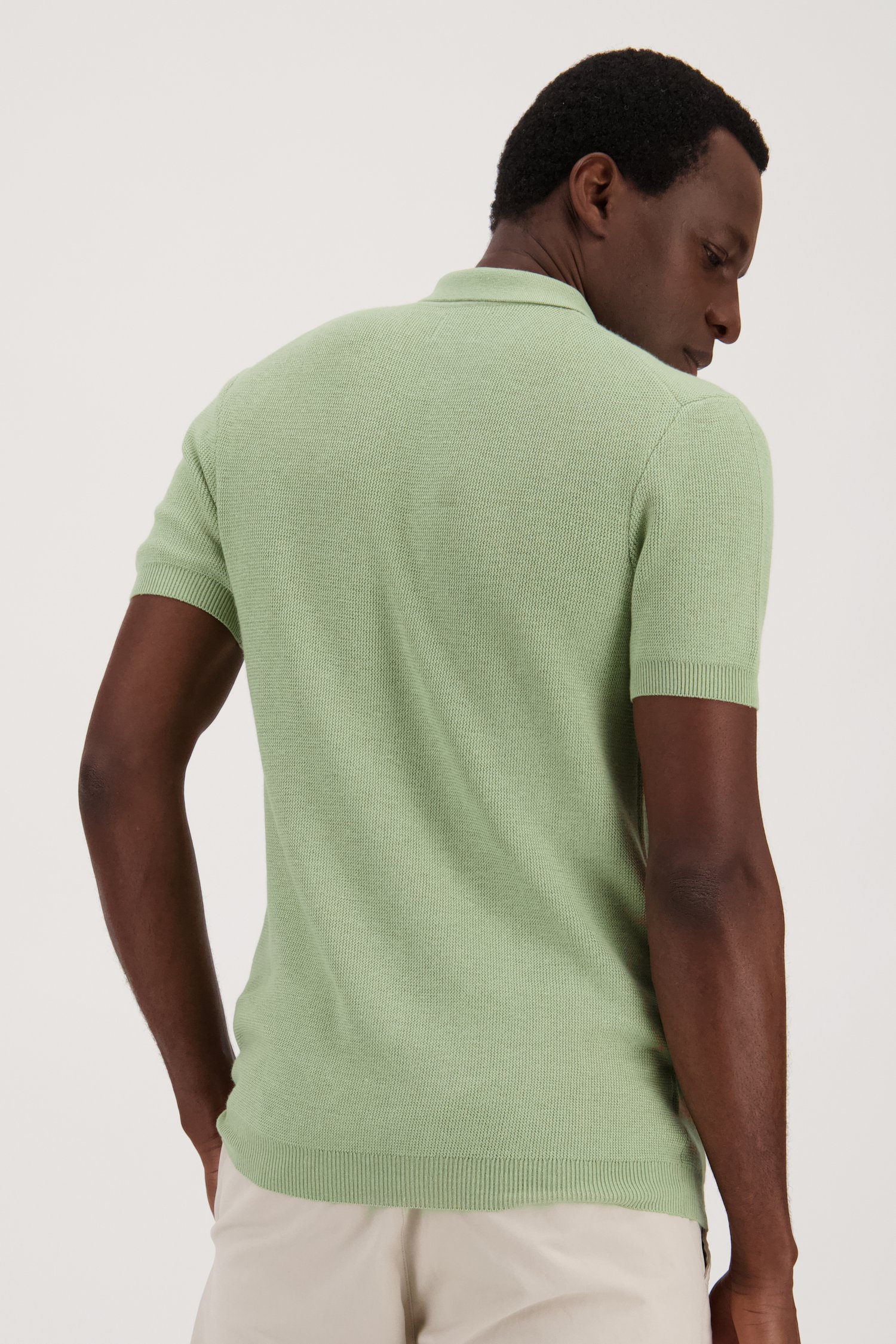 Lichtgroene polo  van Casual Five voor Heren