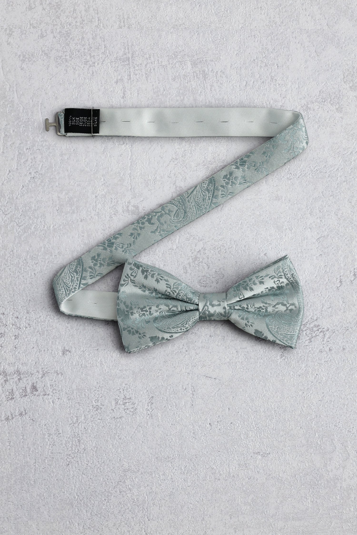 Voorkant van Lichtgroene strik met paisleyprint door Liberty Island voor Heren