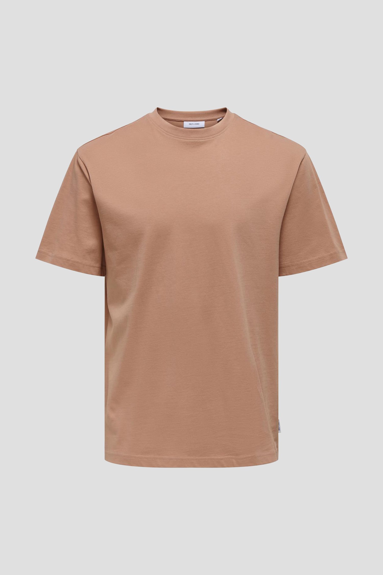 Lichtoranje T-shirt met ronde hals van ONLY & SONS voor Heren