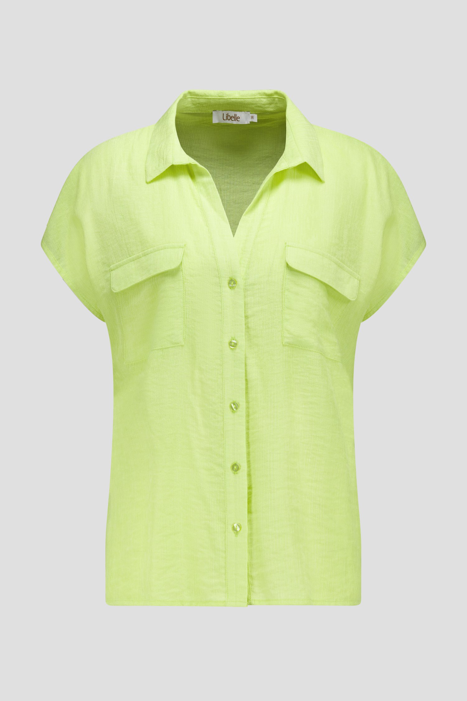 Limoengroene blouse  van Libelle voor Dames