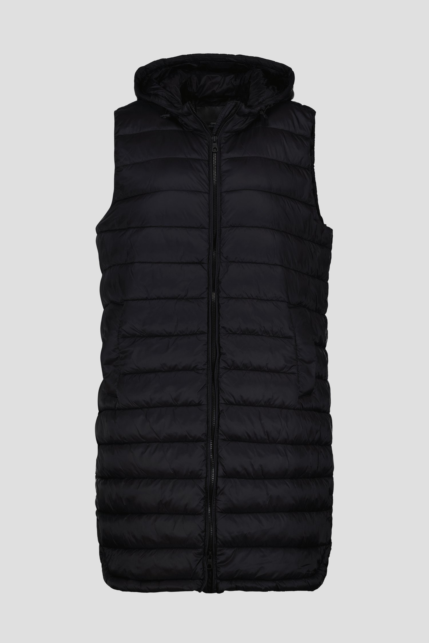 Long bodywarmer noir	 de Only Carmakoma pour Femmes