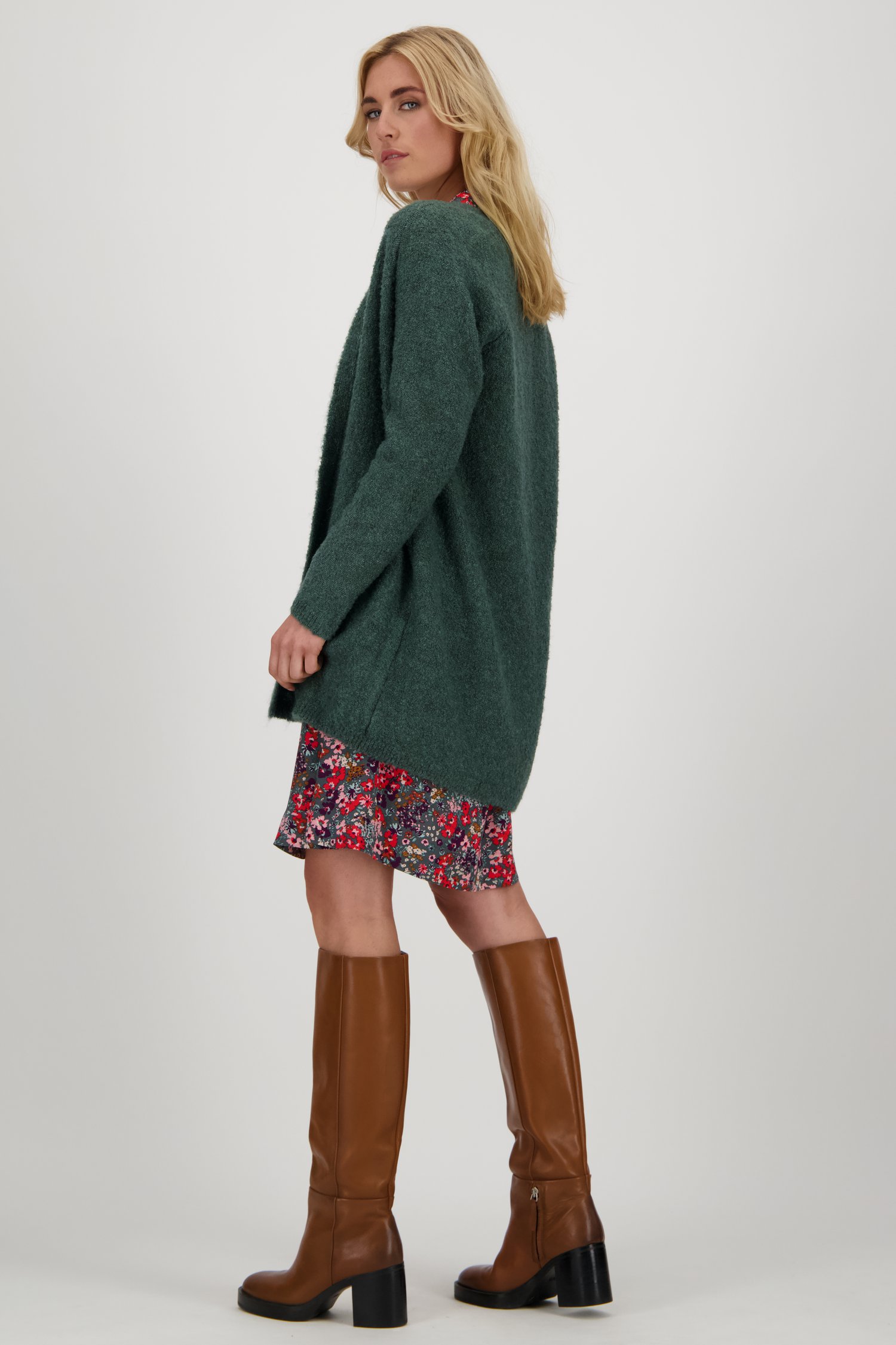 Long cardigan bleu-vert	 de Libelle pour Femmes