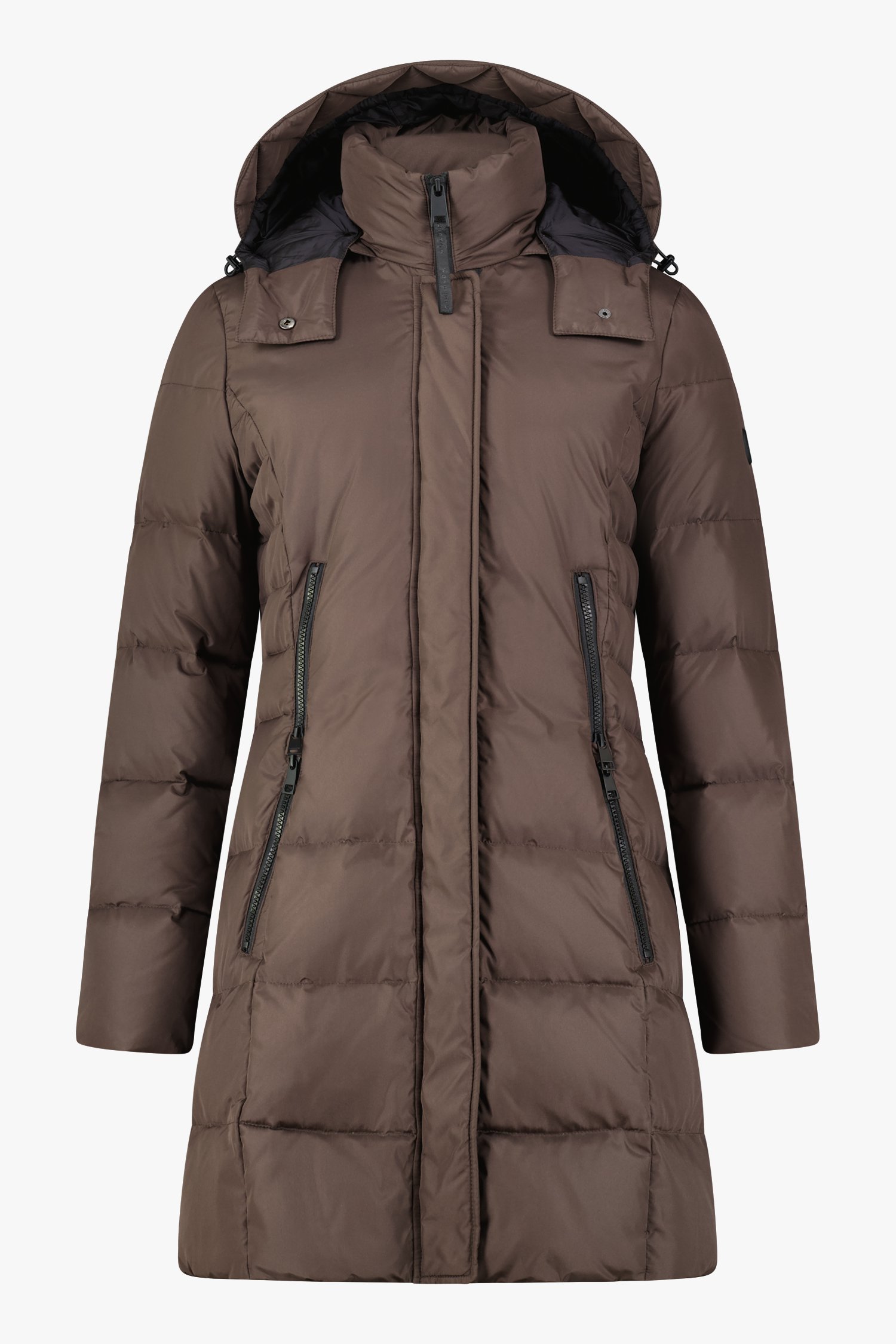 Longue veste en duvet marron de Barbara Lebek pour Femmes
