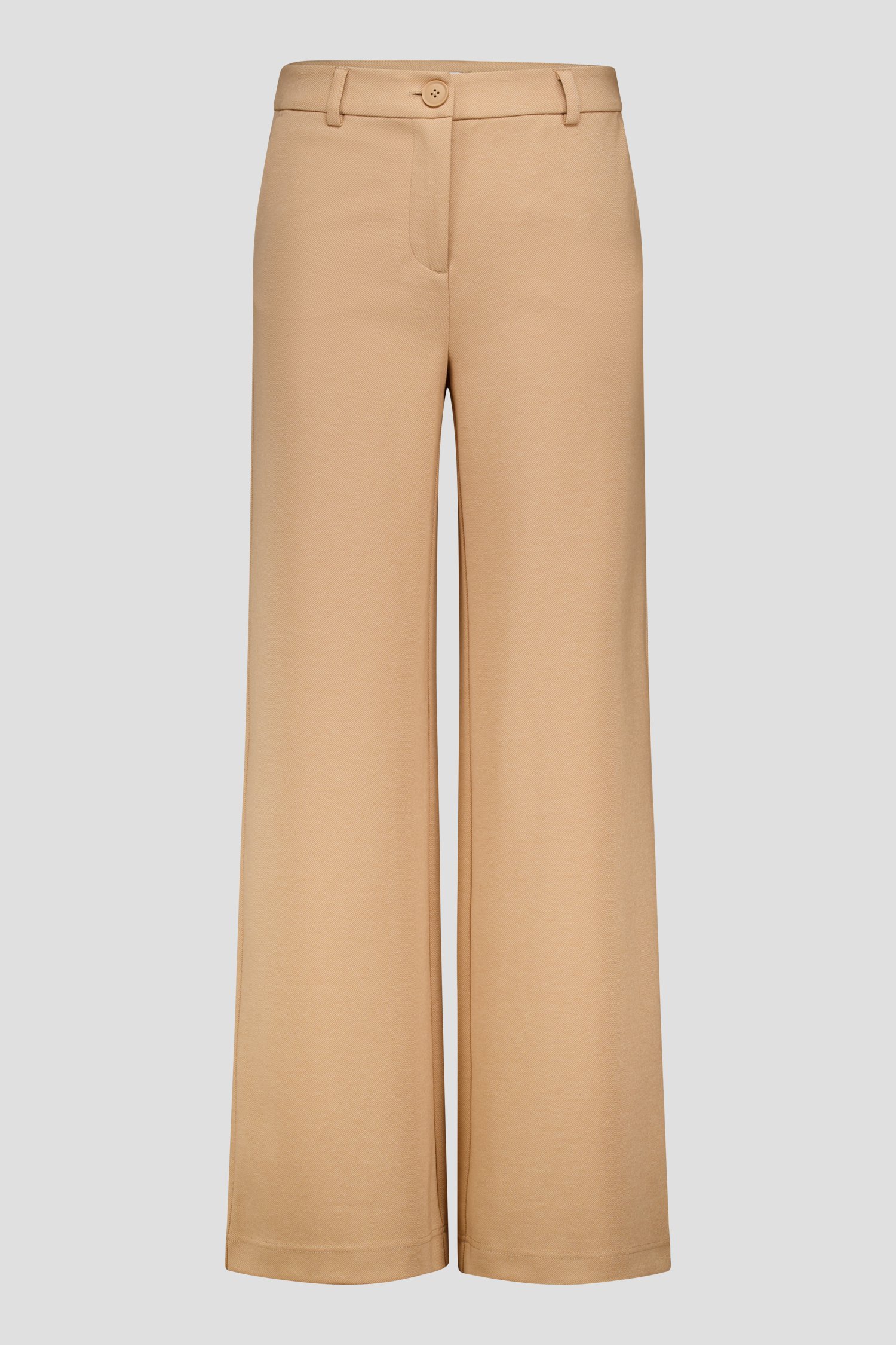 Productfoto 1 van Losse lichtbruine broek met hoge taille door Libelle voor Dames