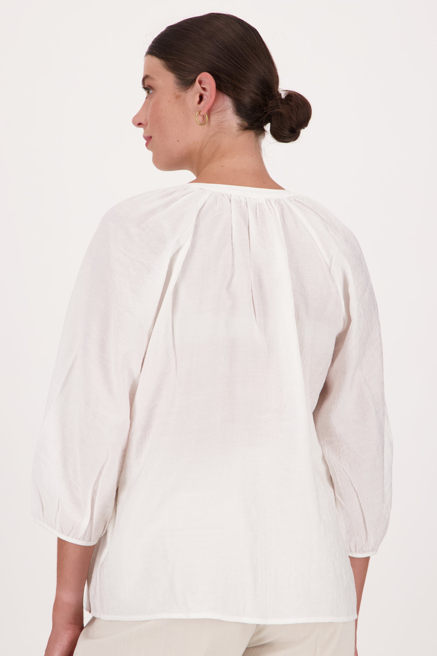 Luchtige witte blouse van Opus voor Dames