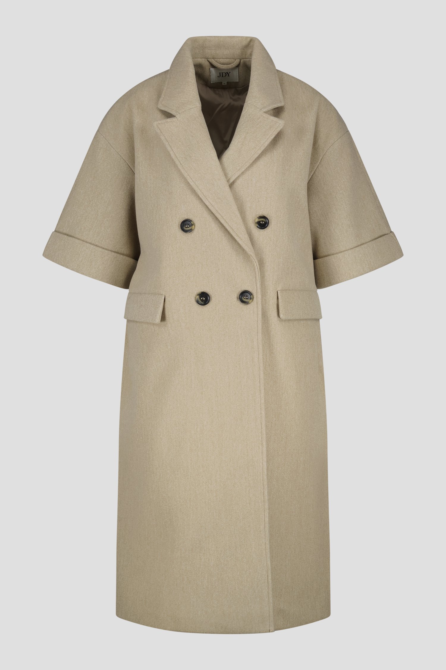 Manteau beige à manches mi-longues de JDY pour Femmes