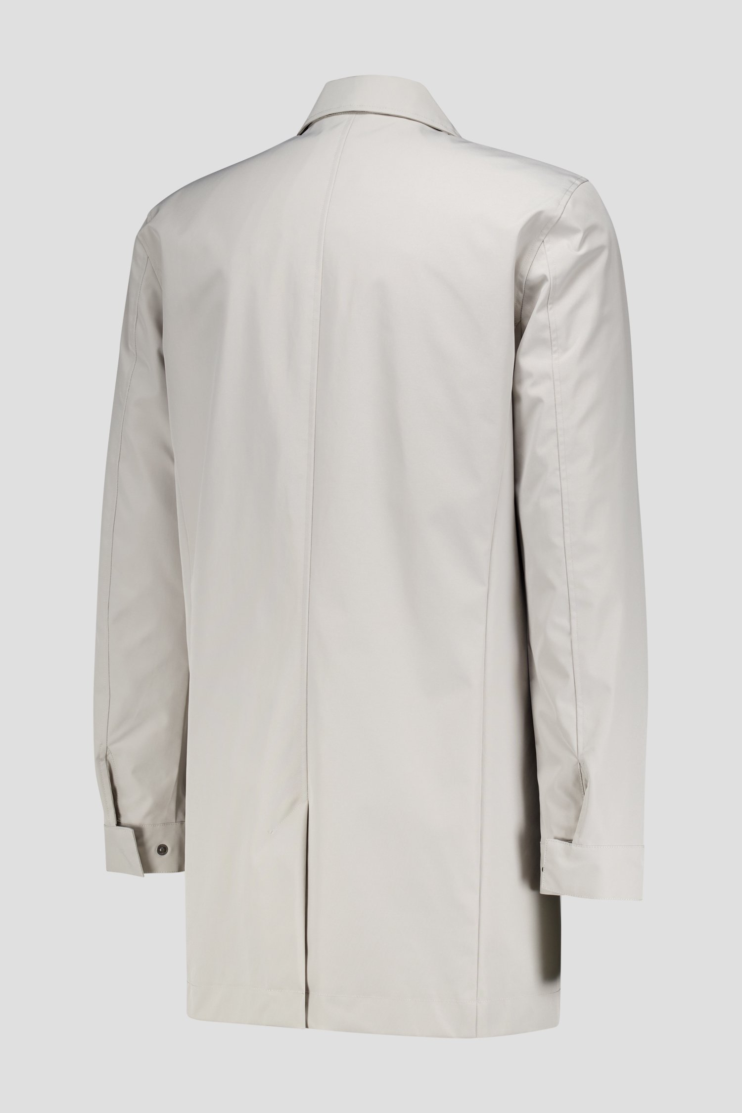 Manteau beige clair déperlant de District pour Hommes