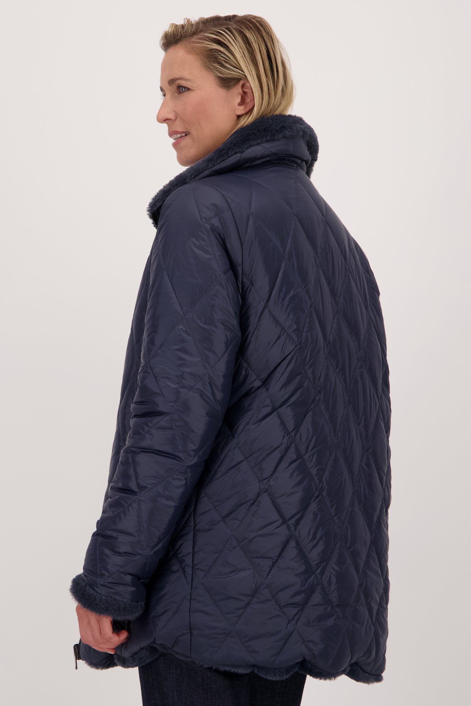 Manteau bleu - réversible de Claude Arielle pour Femmes