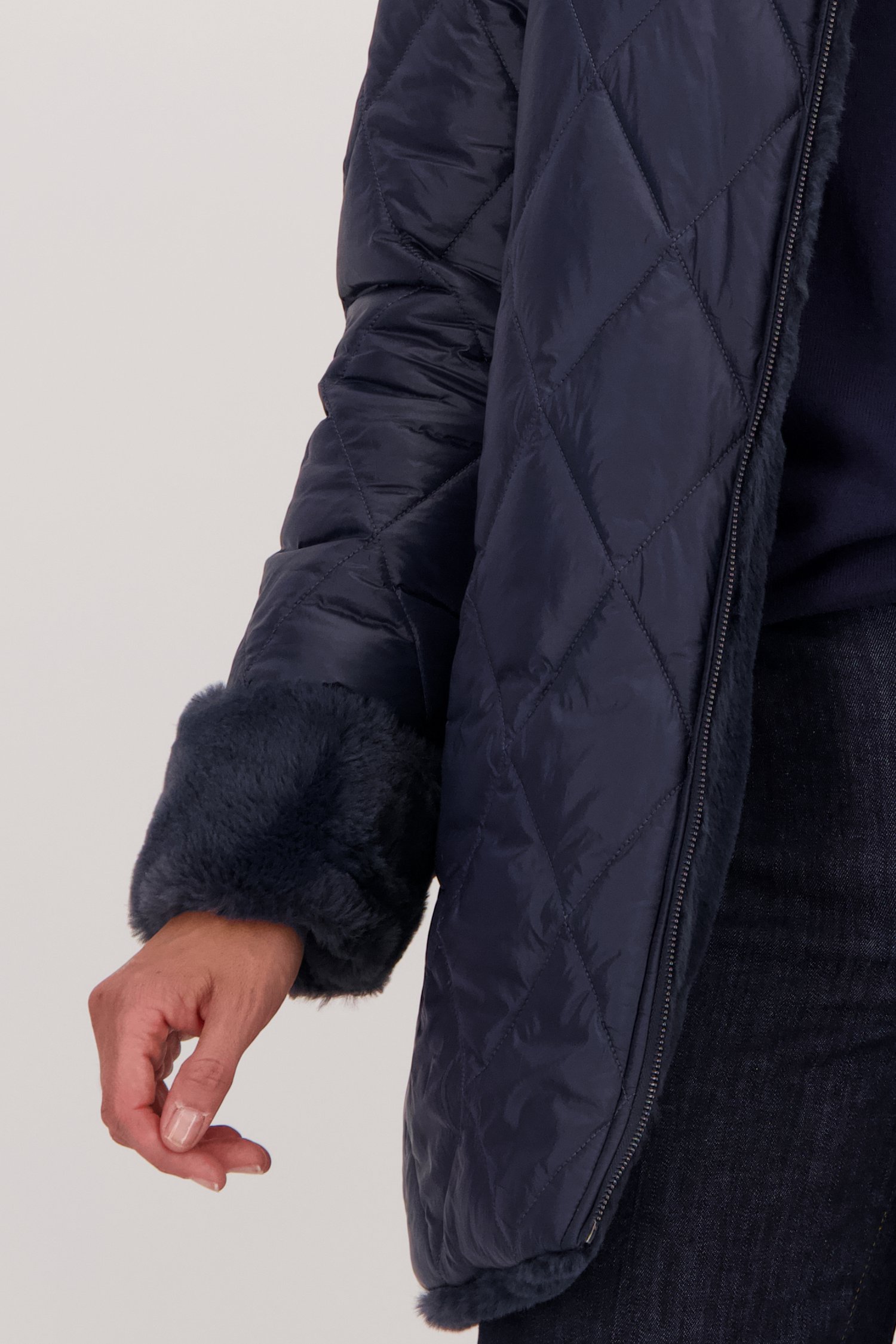Manteau bleu - réversible de Claude Arielle pour Femmes