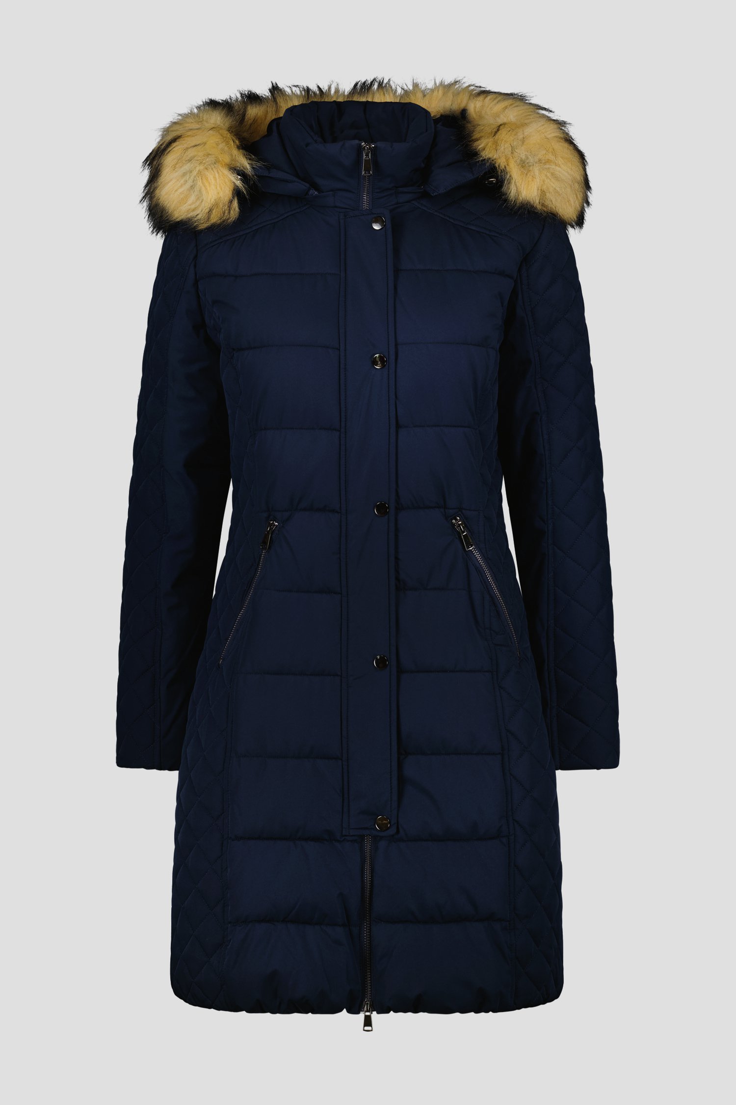Manteau d'hiver matelassé bleu  de Claude Arielle pour Femmes