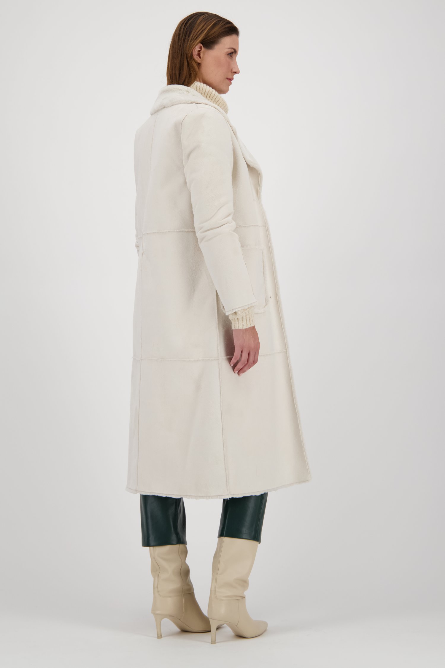 Manteau écru avec doublure douce de Louise pour Femmes