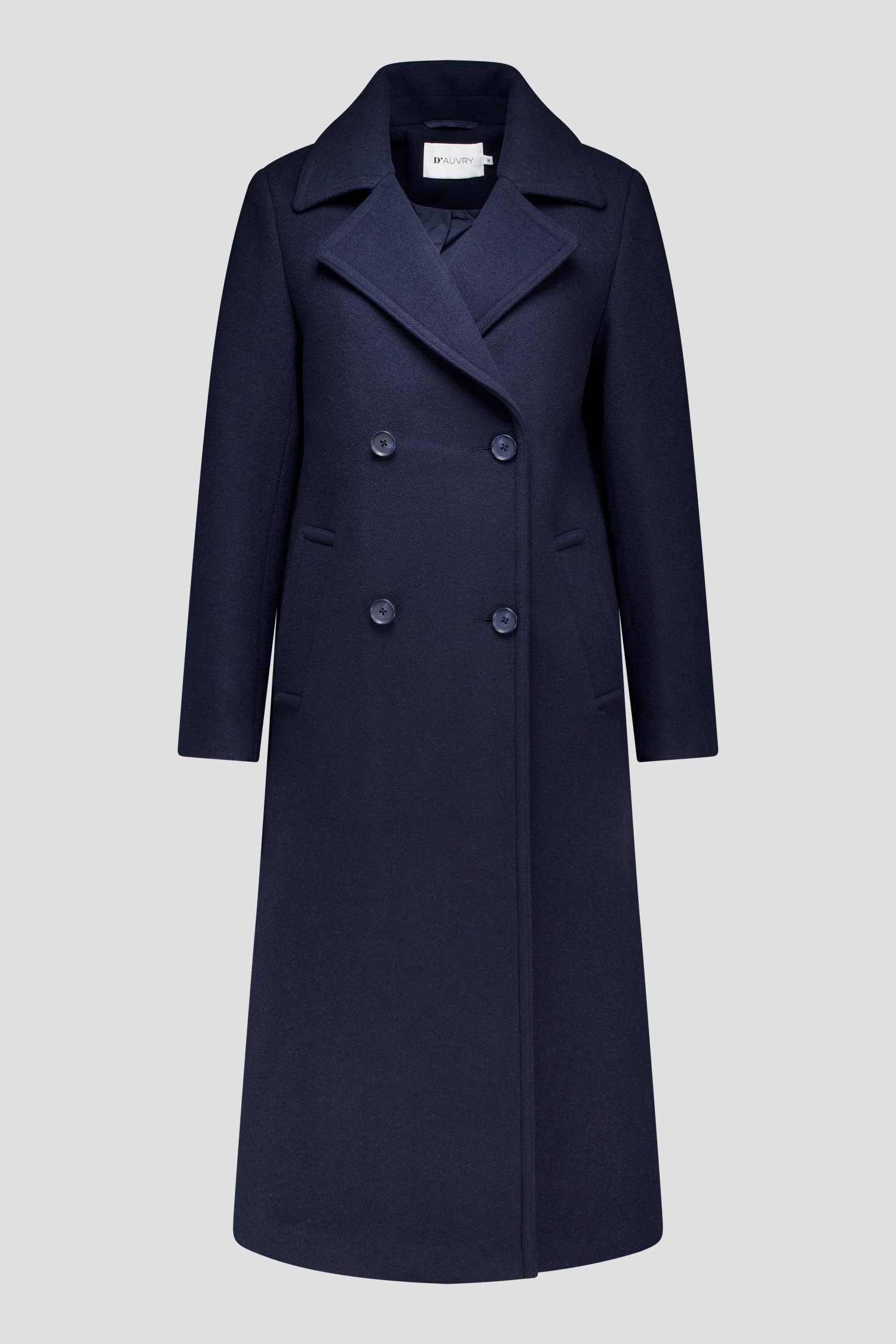Photo produit 1 de Manteau en laine bleu foncé de D'Auvry pour Femmes