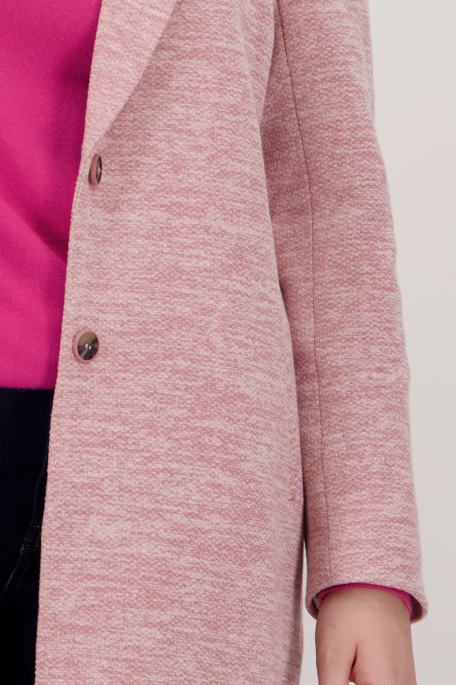 Manteau en mélange rose-blanc de Only Carmakoma pour Femmes
