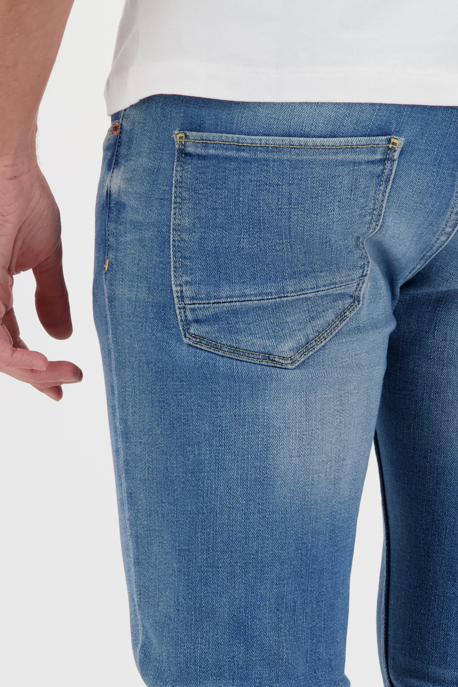 Middenblauwe jeans - Tim - slim fit - L32 van Liberty Island Denim voor Heren