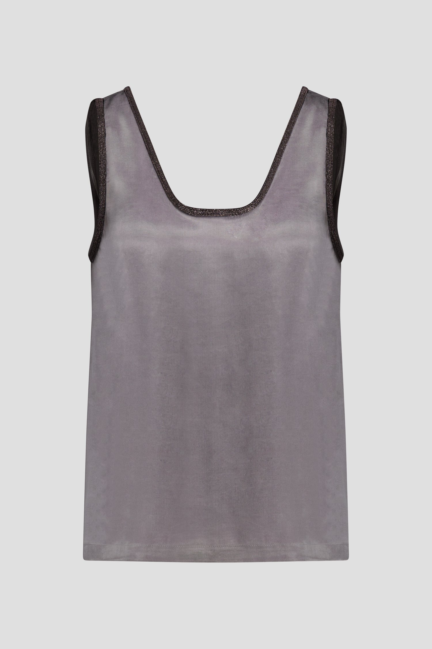 Productfoto 2 van Mouwloze grijze top  door D'Auvry Studio voor Dames