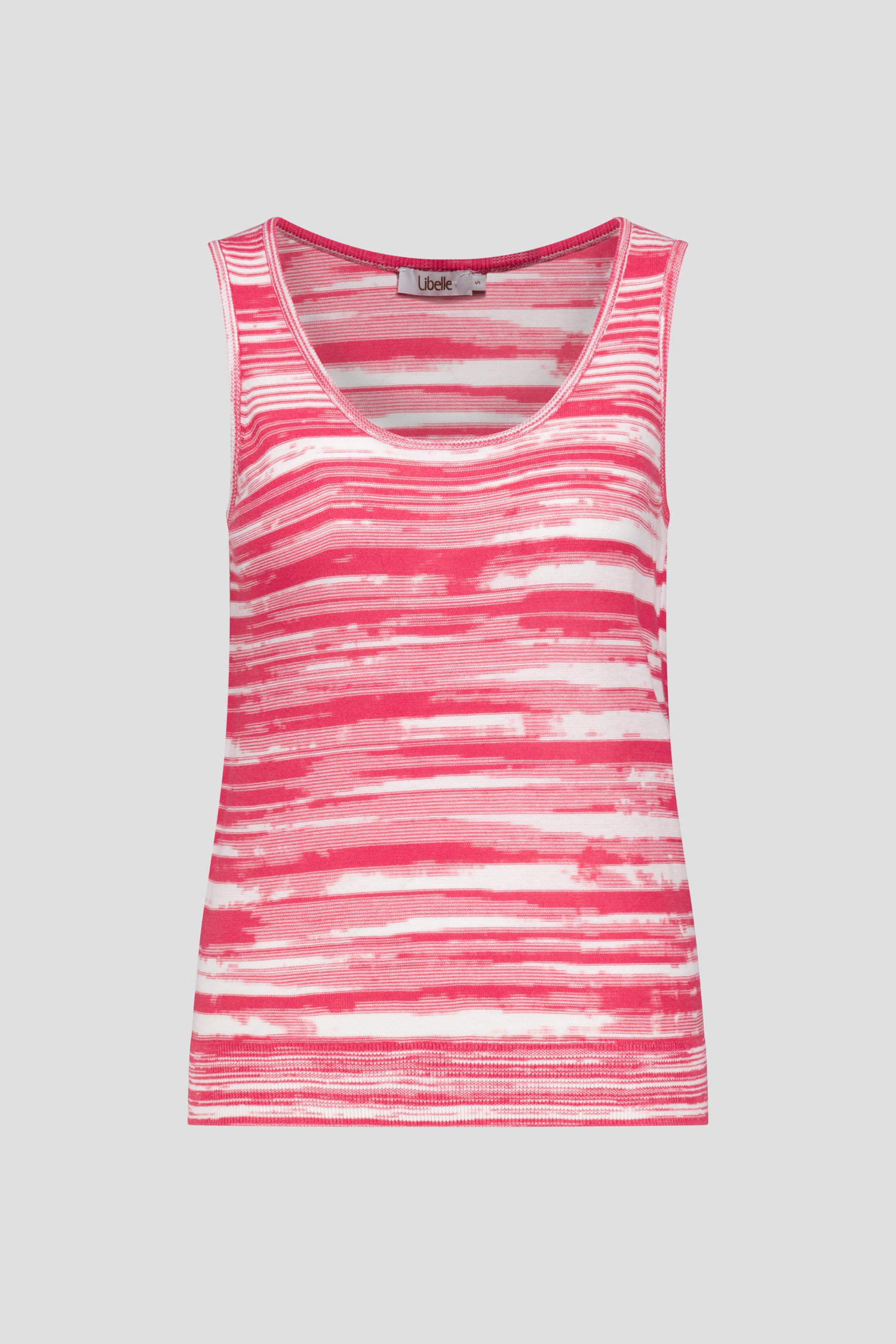 Mouwloze top met rood-witte strepen van Libelle voor Dames