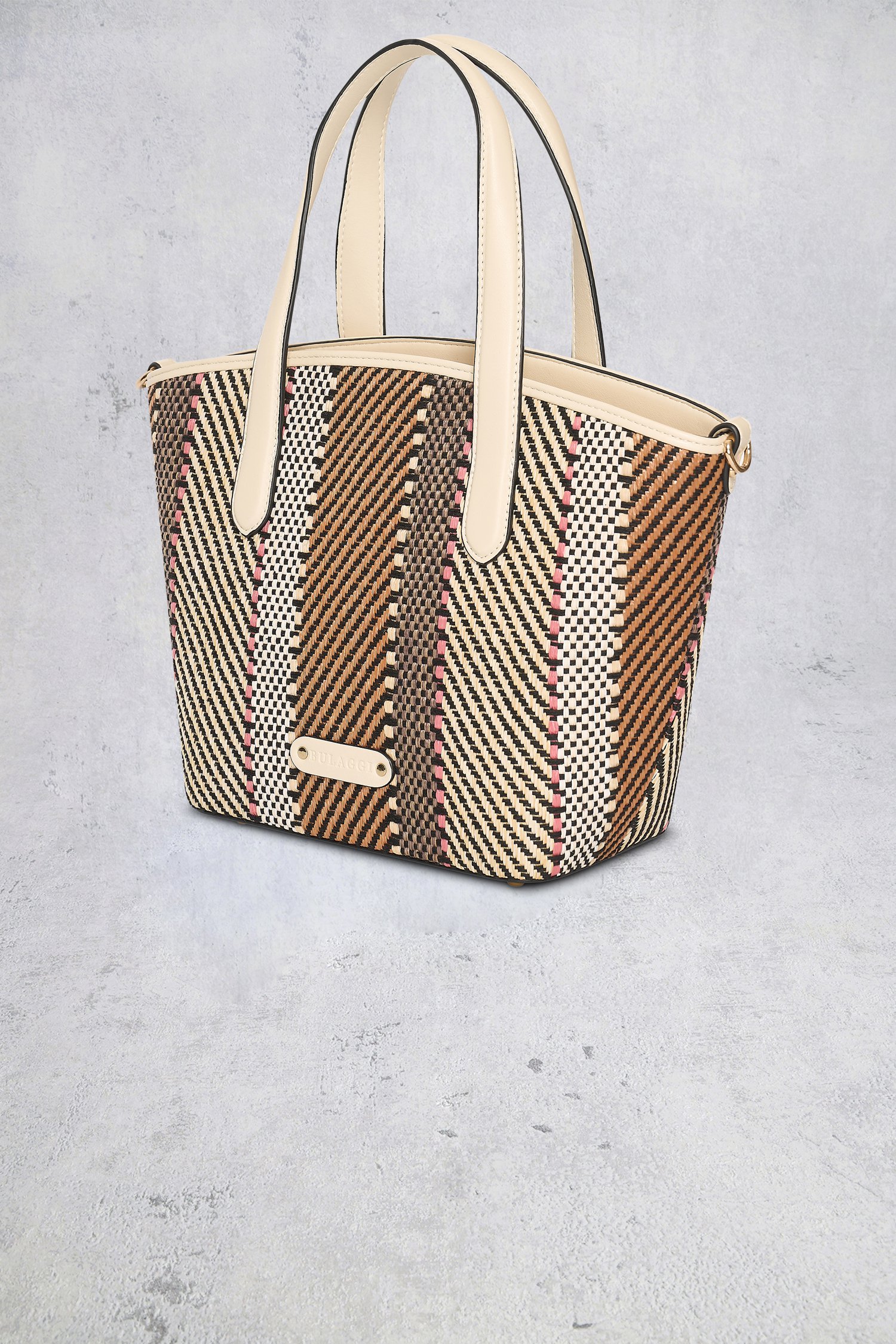 Productfoto 1 van Multicolor shopper met geweven motief door Bulaggi voor Dames