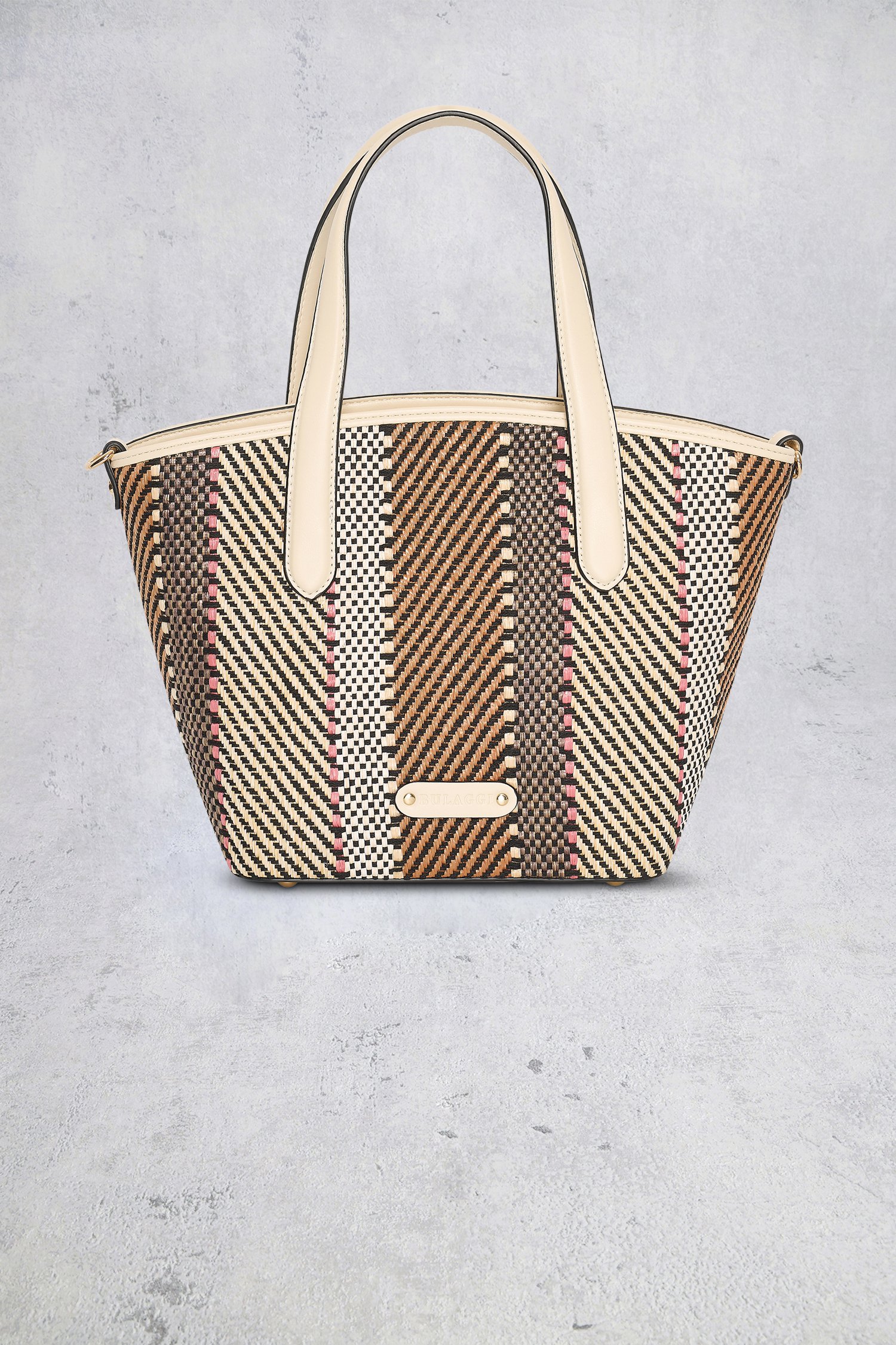 Voorkant van Multicolor shopper met geweven motief door Bulaggi voor Dames