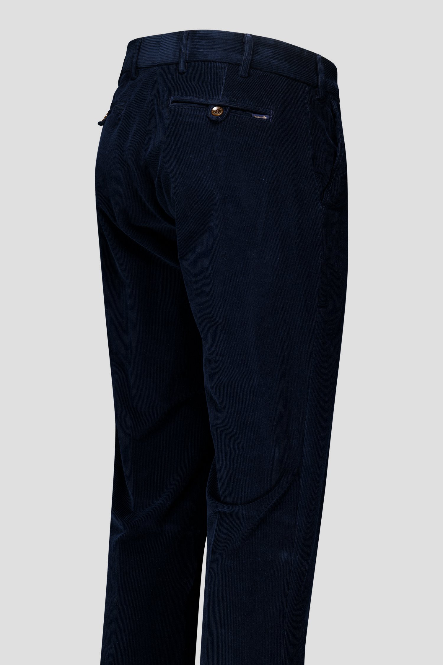 Navy corduroy broek - Louisiana - Regular fit van Brassville voor Heren