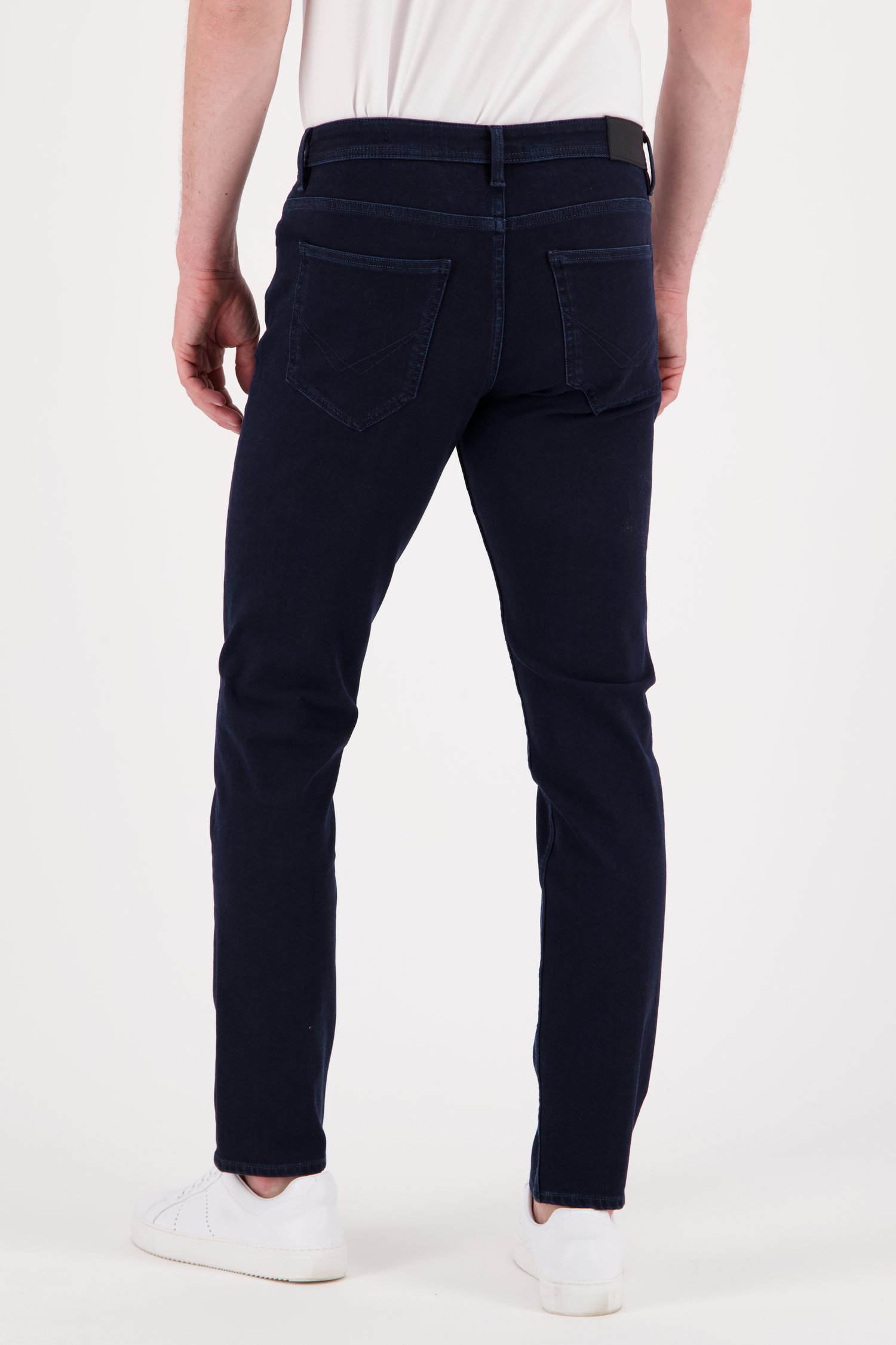 Navy jeans stretch - Lars - -slim fit - L34 van Liberty Island Denim voor Heren