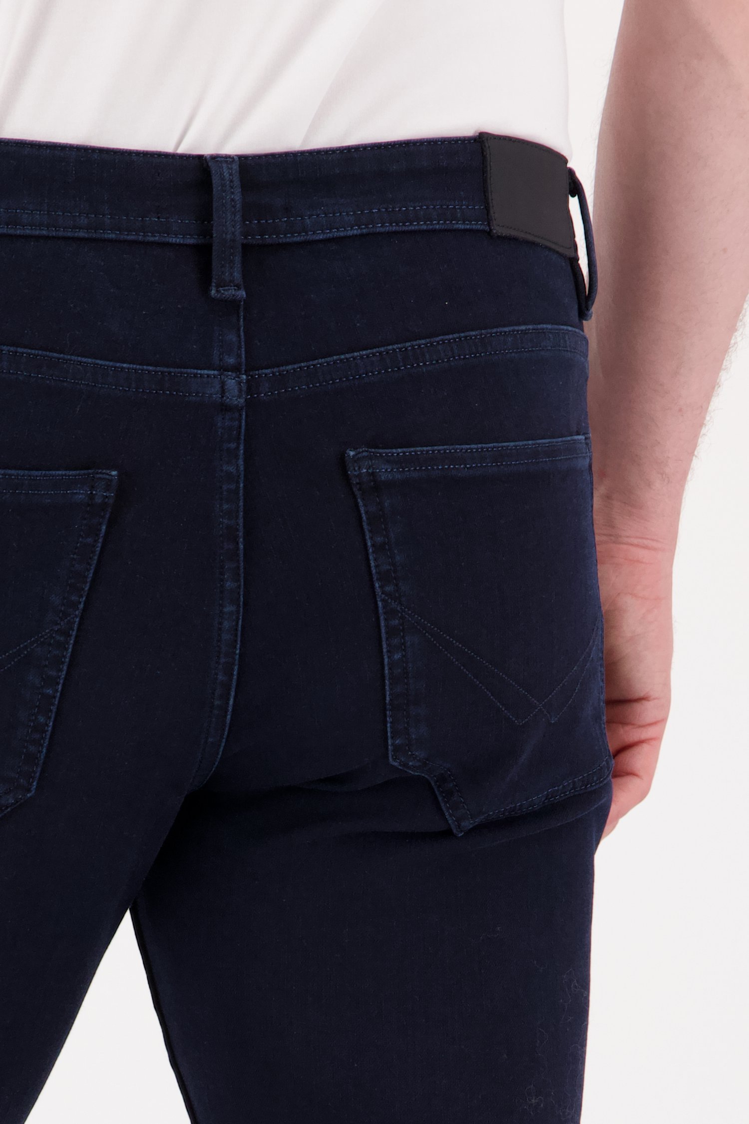 Navy jeans stretch - Lars - -slim fit - L34 van Liberty Island Denim voor Heren