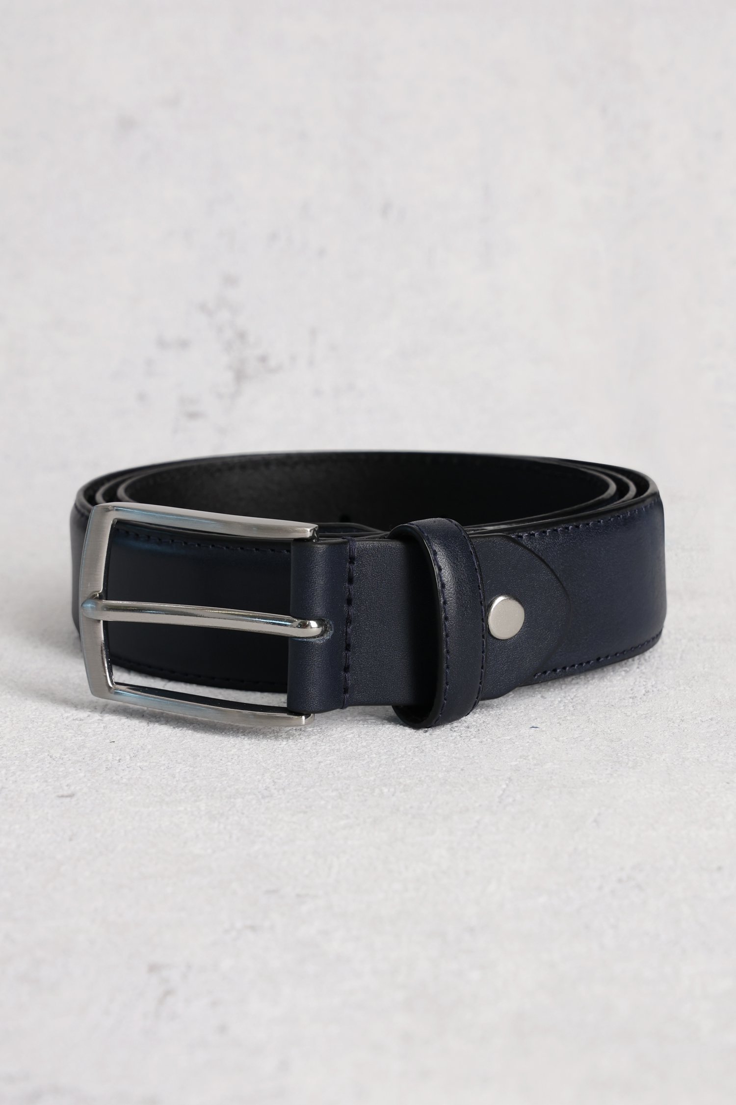 Navy lederen riem van Liberty Island voor Heren