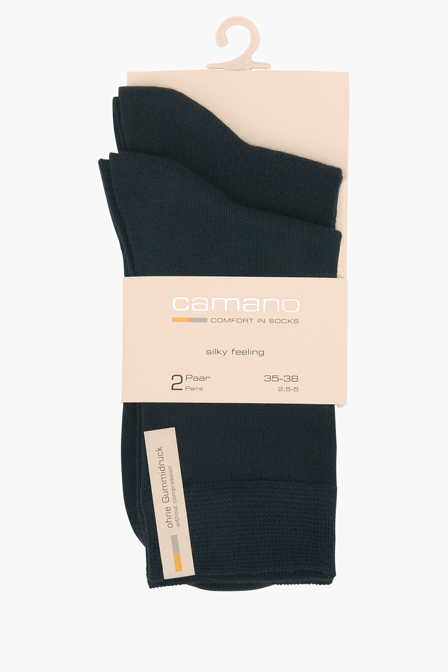 Navy sokken - 2 paar van Camano voor Dames