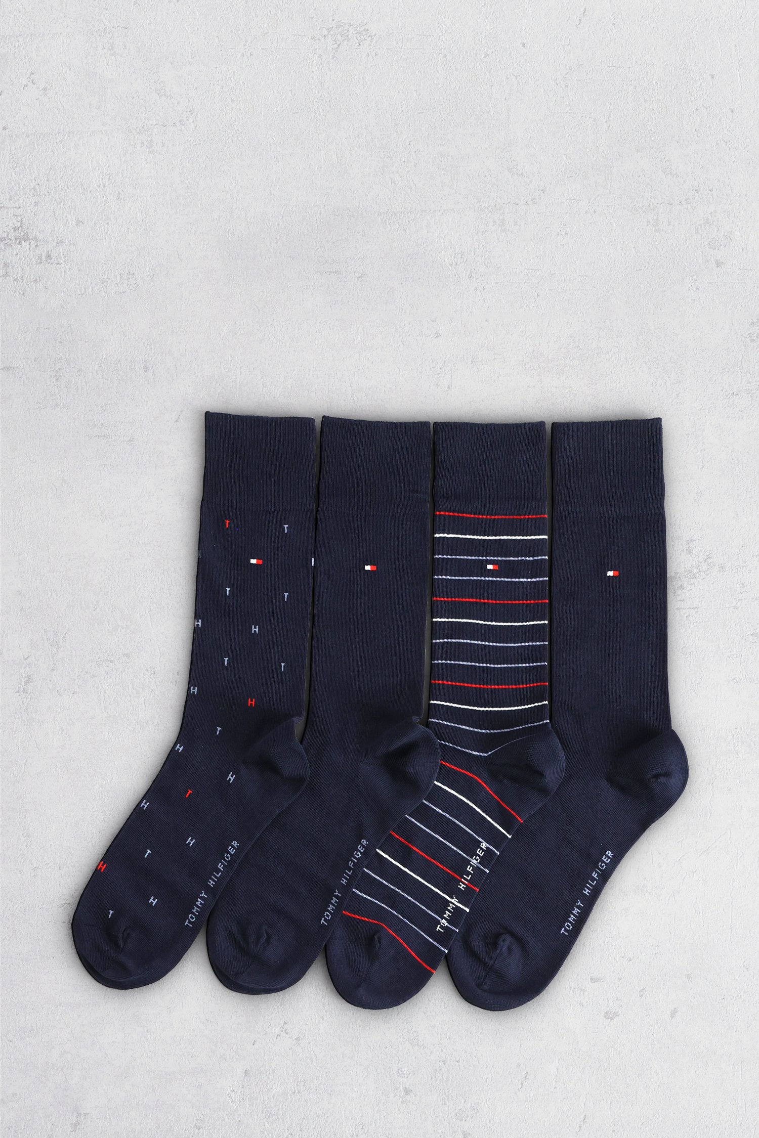 Voorkant van Navy sokken - 4 paar door Tommy Hilfiger voor Heren