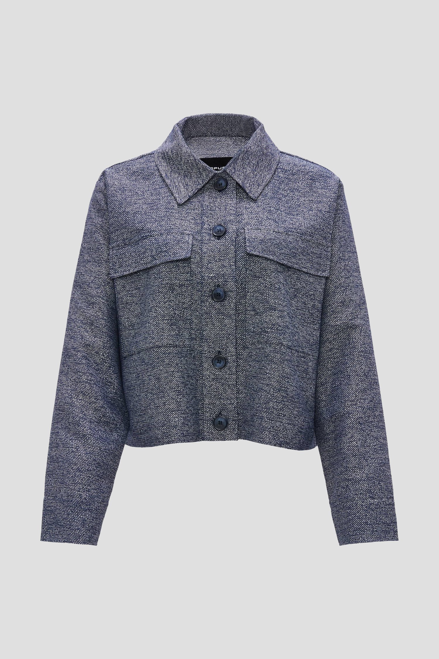 Navy-wit gemêleerd vestje van Opus voor Dames