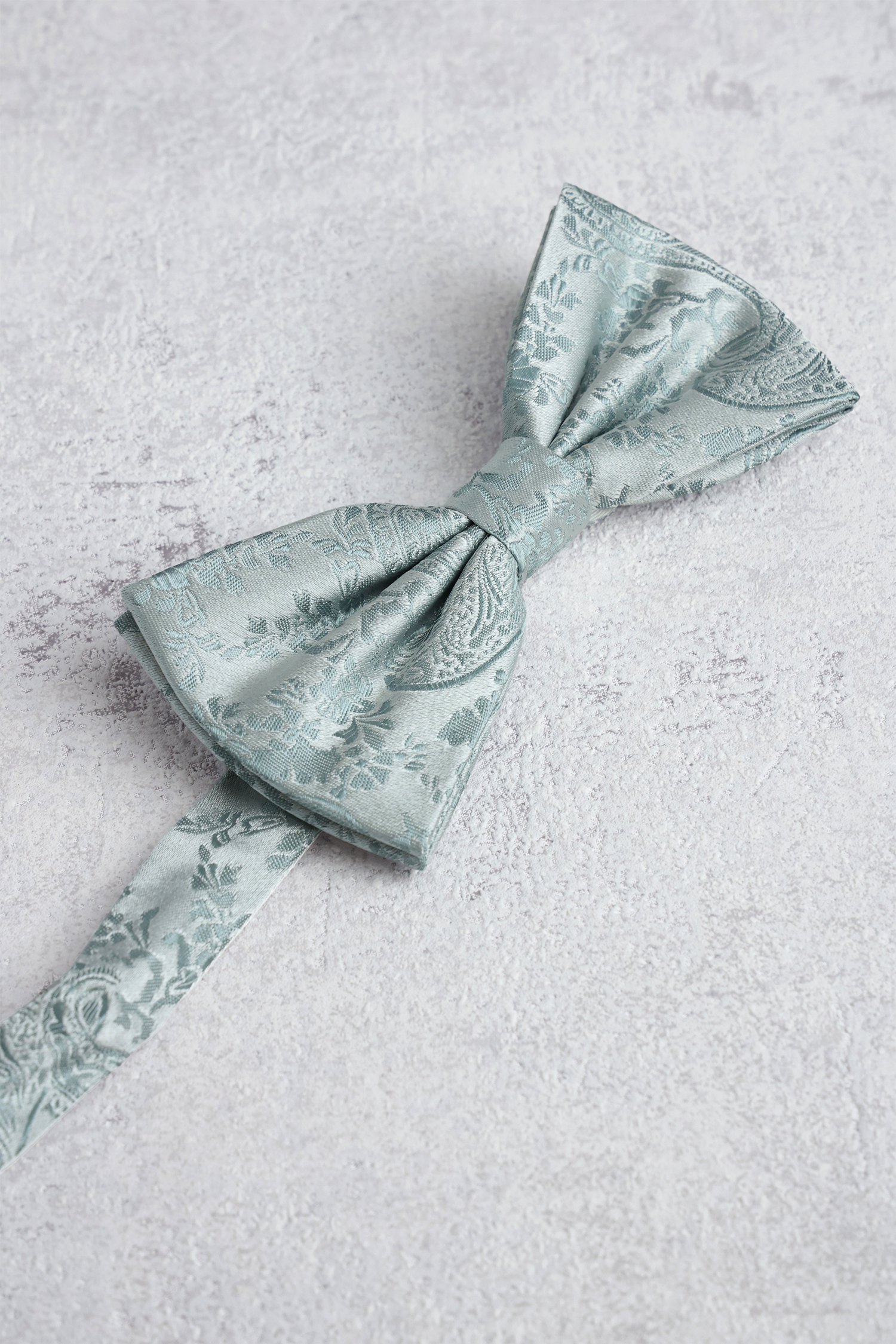 Photo produit 1 de Nœud papillon vert clair à motif cachemire de Liberty Island pour Hommes