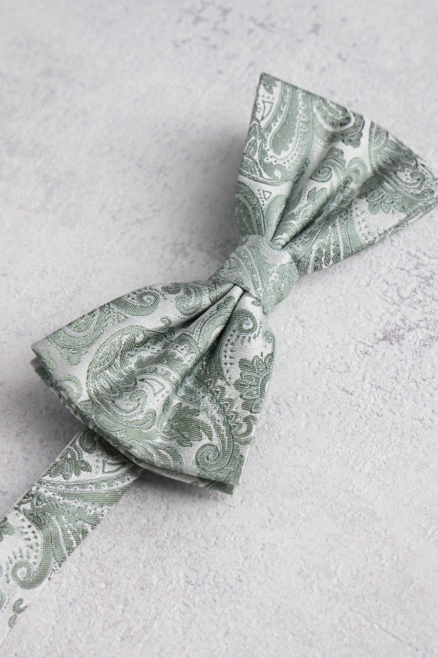 Nœud papillon vert clair à motif cachemire de Liberty Island pour Hommes