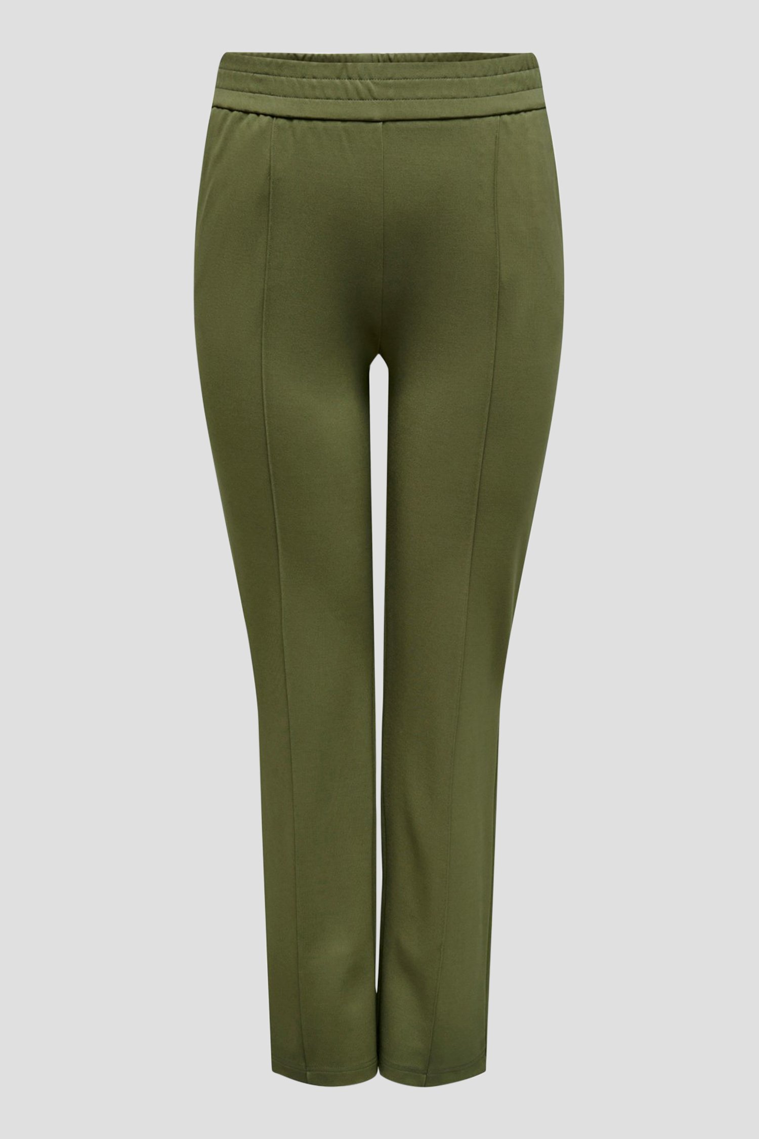 Olijfgroene broek met elastische taille van Only Carmakoma voor Dames