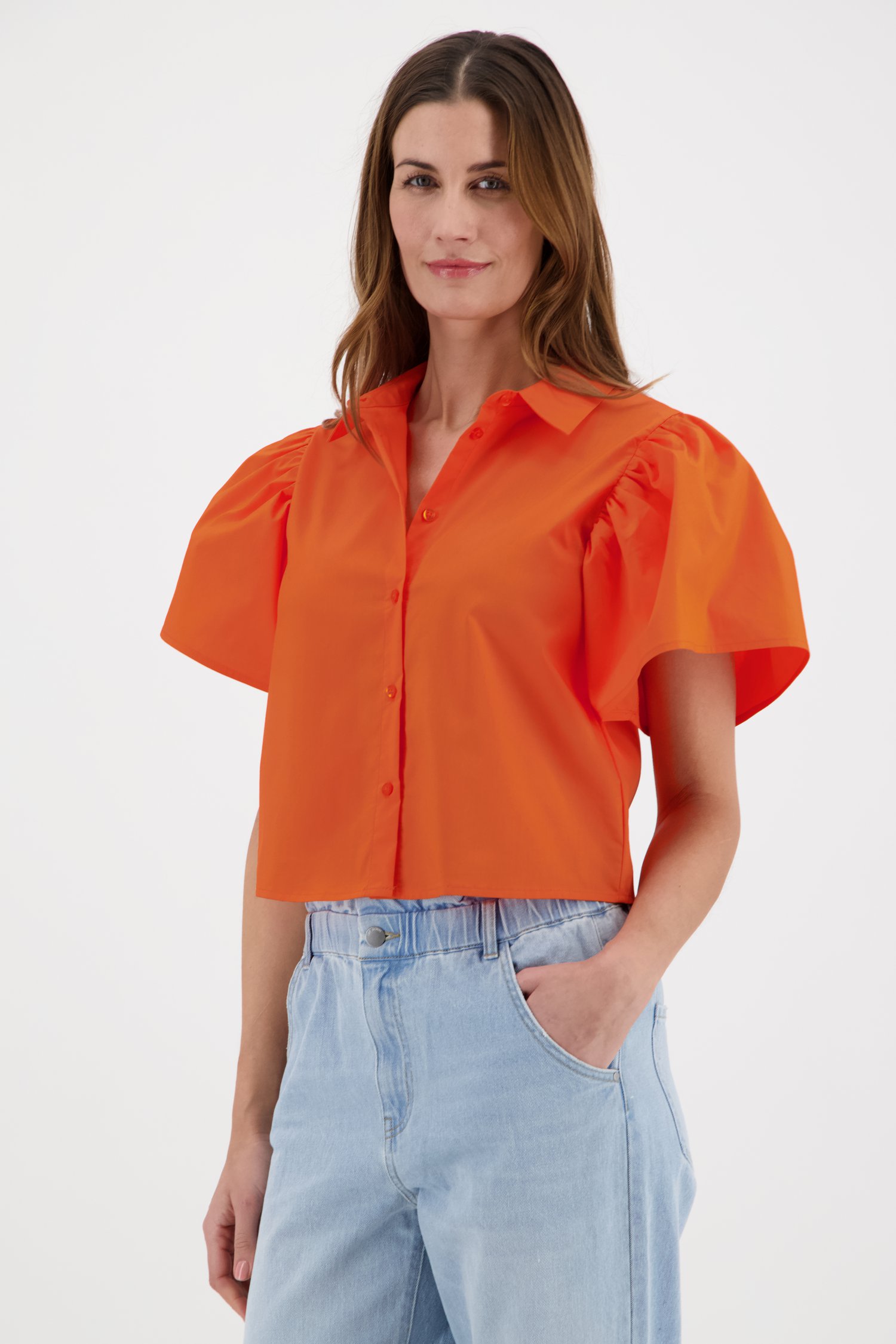 Voorspeller heilig Nuchter Oranje blouse met pofmouwen van JDY | 9840042 | e5