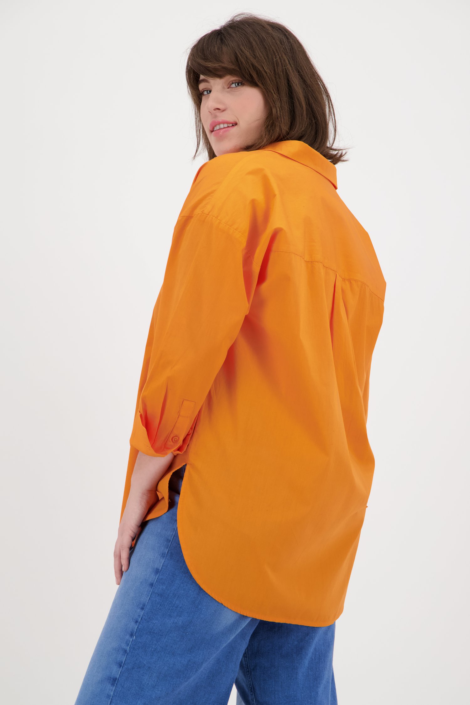 Oranje blouse  van Only Carmakoma voor Dames