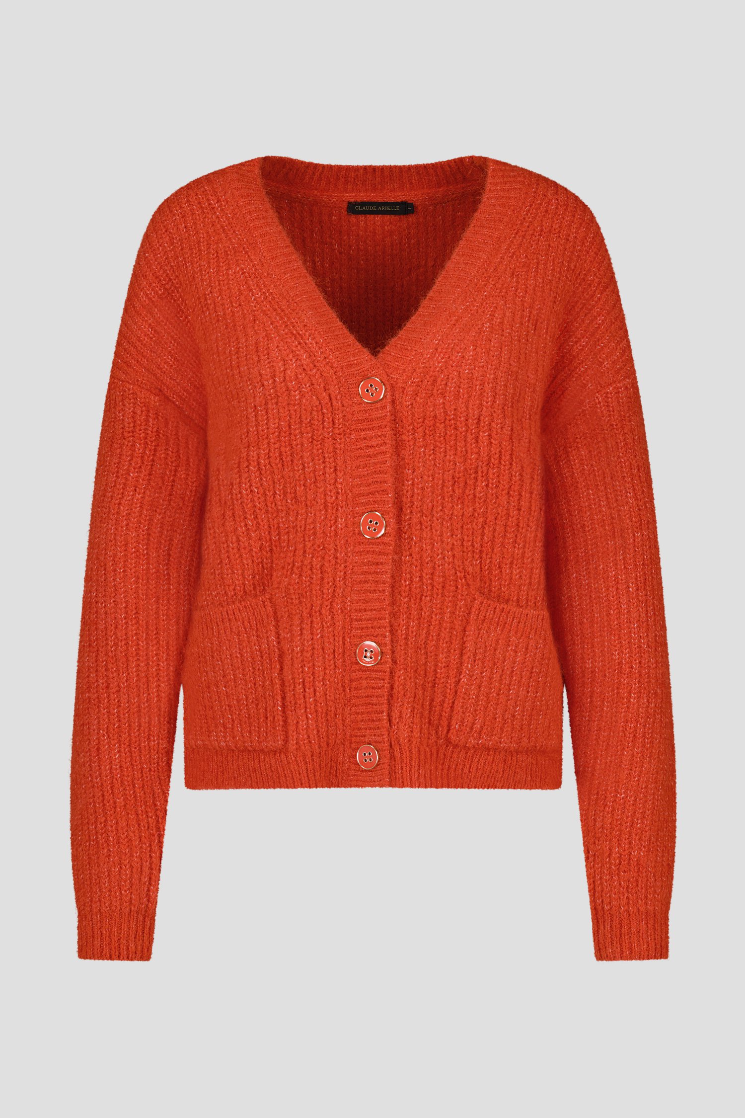 Oranje cardigan van Claude Arielle voor Dames