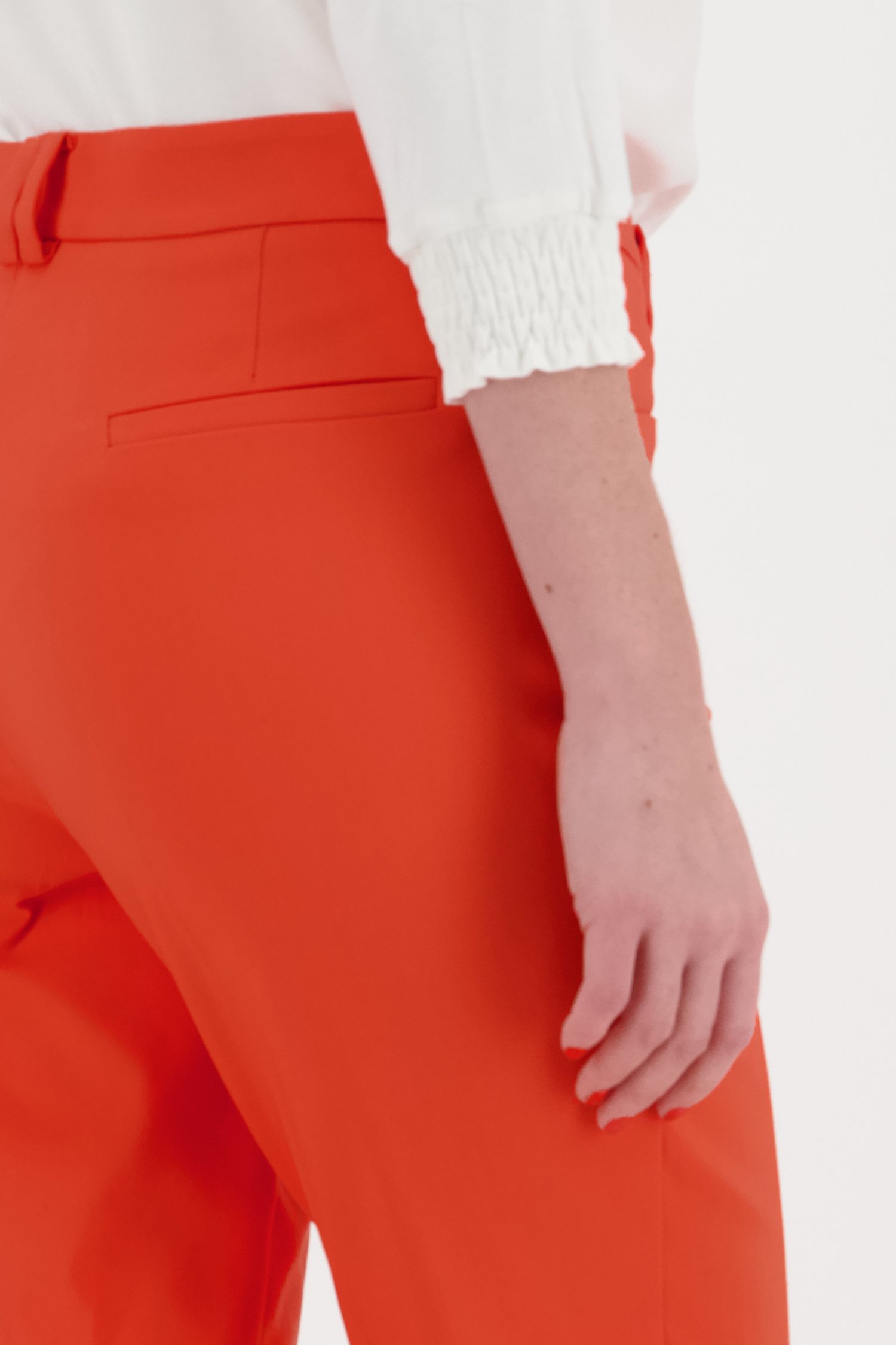 Oranje geklede broek van More & More voor Dames