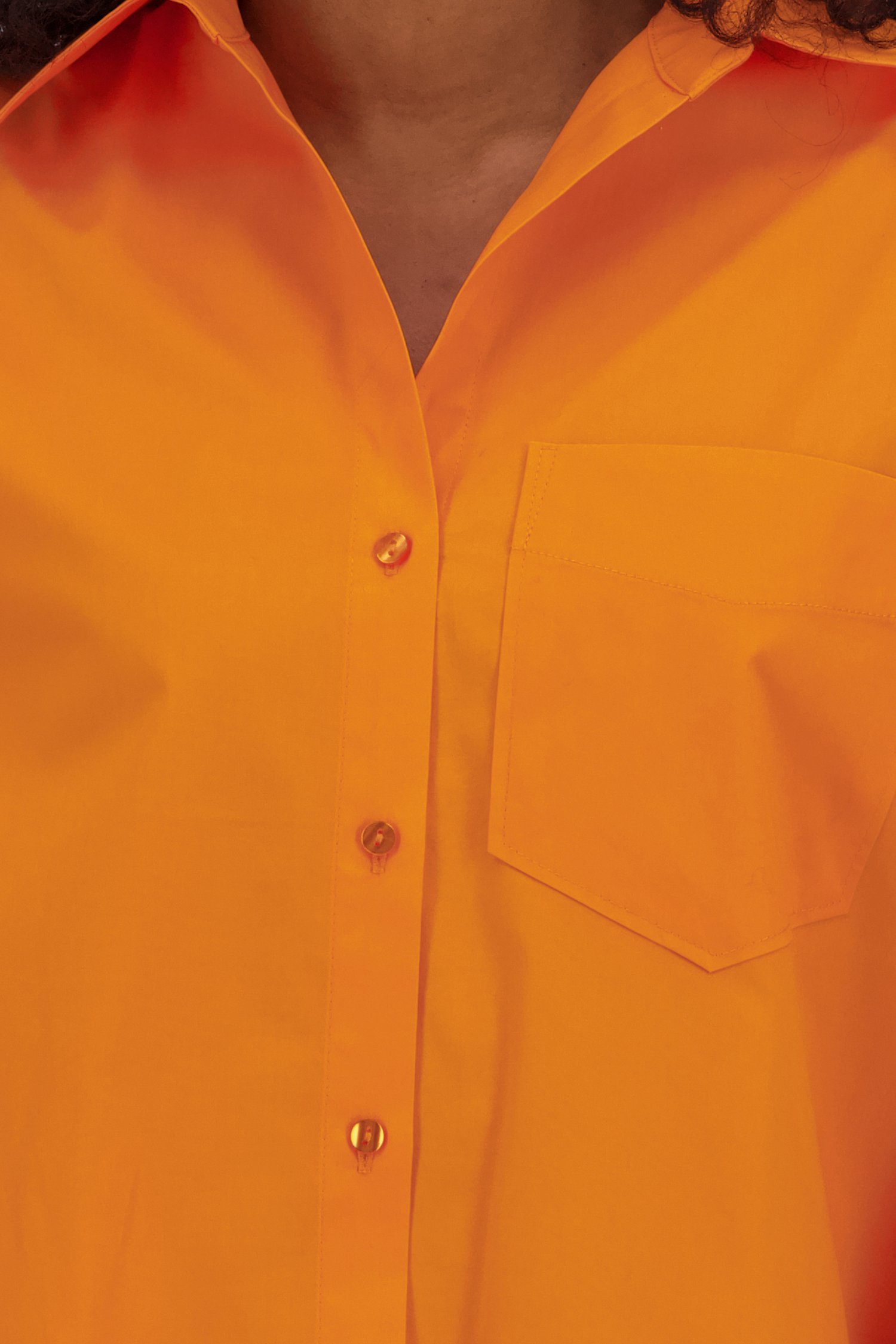 Oranje hemdblouse  van Louise voor Dames
