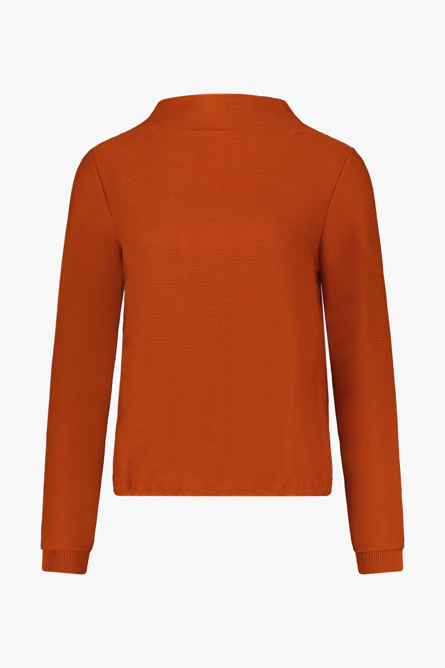 Oranjebruin T-shirt in ribstof  van Libelle voor Dames