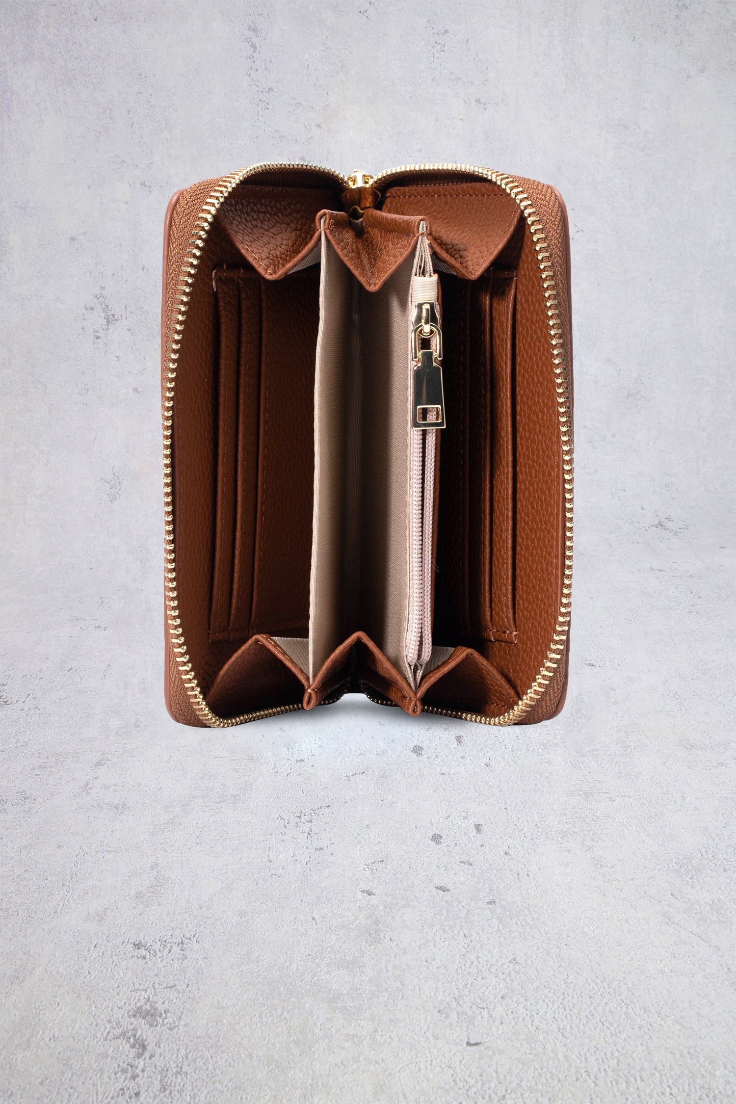 Productfoto 1 van Oranjebruine portemonnee door Laurent David voor Dames