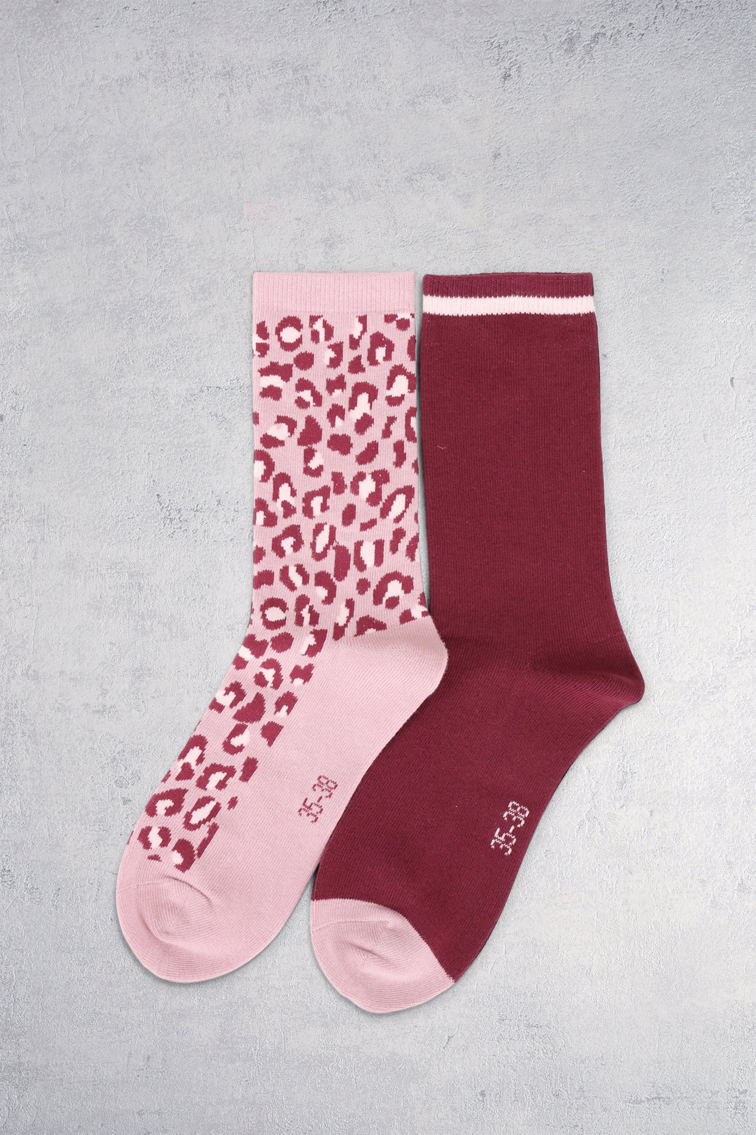 Voorkant van Paarse en roze sokken - 2 paar door Liberty Island voor Dames