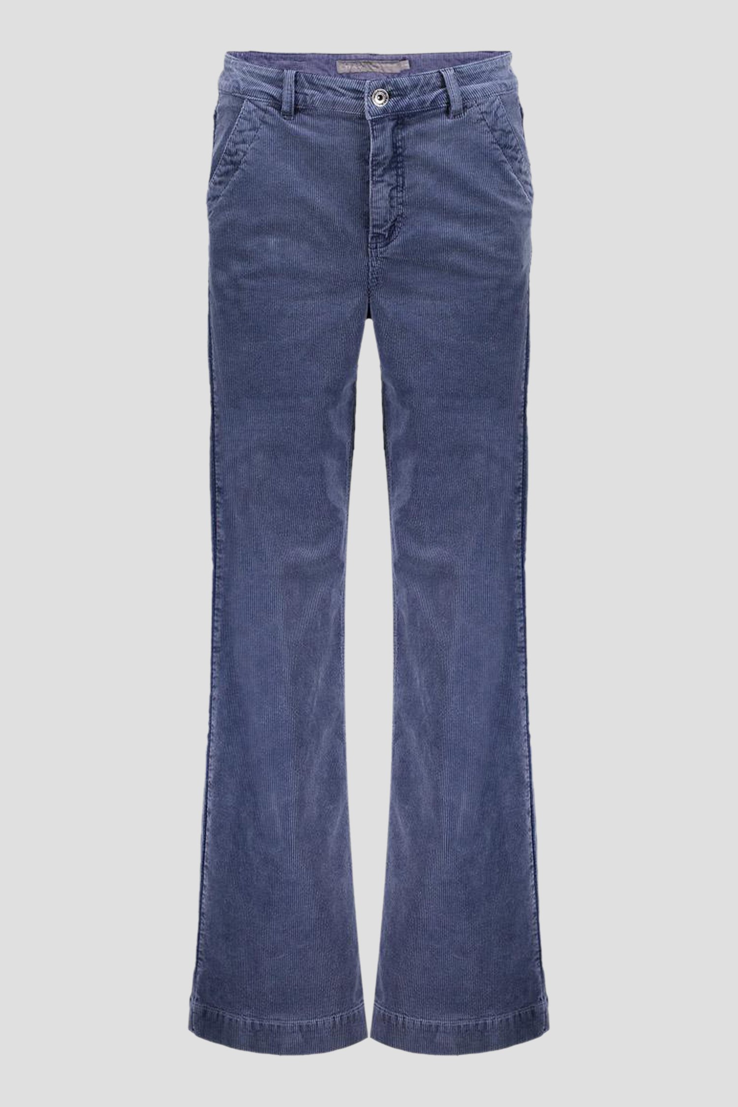 Photo produit 1 de Pantalon ample bleu en velours côtelé de Geisha pour Femmes